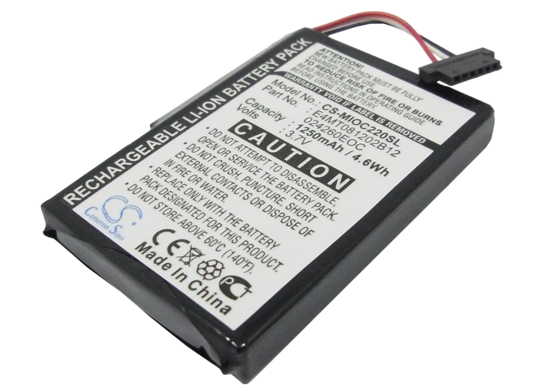 Replacement Battery for Mitac Mio C220 - CS-MIOC220SL-1.jpg