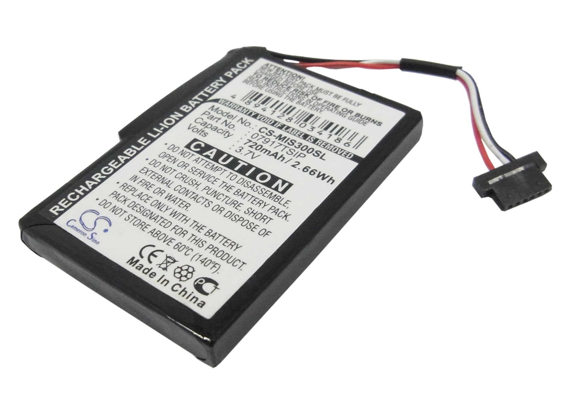 Replacement Battery for Navman Mio Spirit 300 - CS-MIS300SL-1.jpg