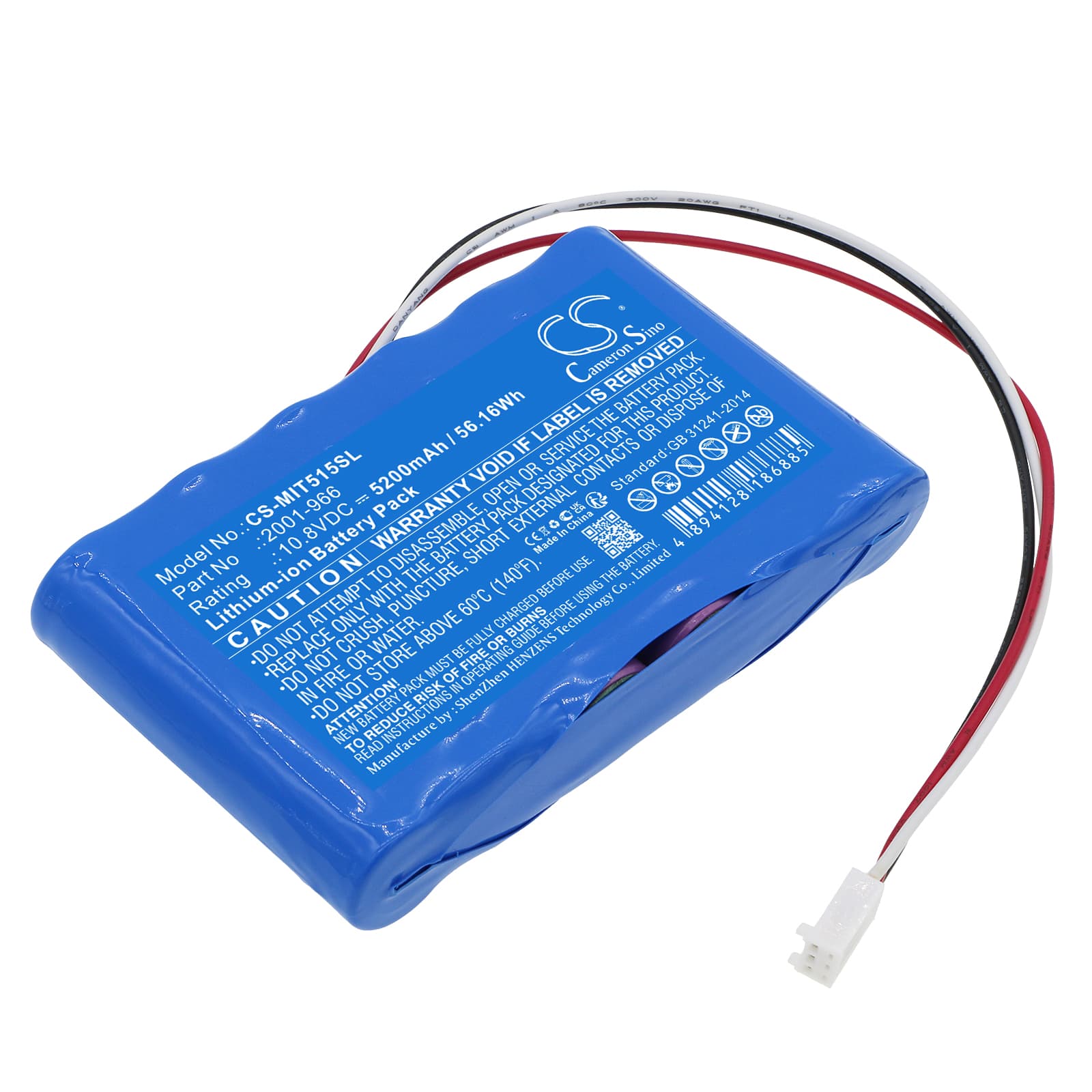 Replacement Battery for Megger MIT515 Insulation Resistance Tester - CS-MIT515SL-1.jpg