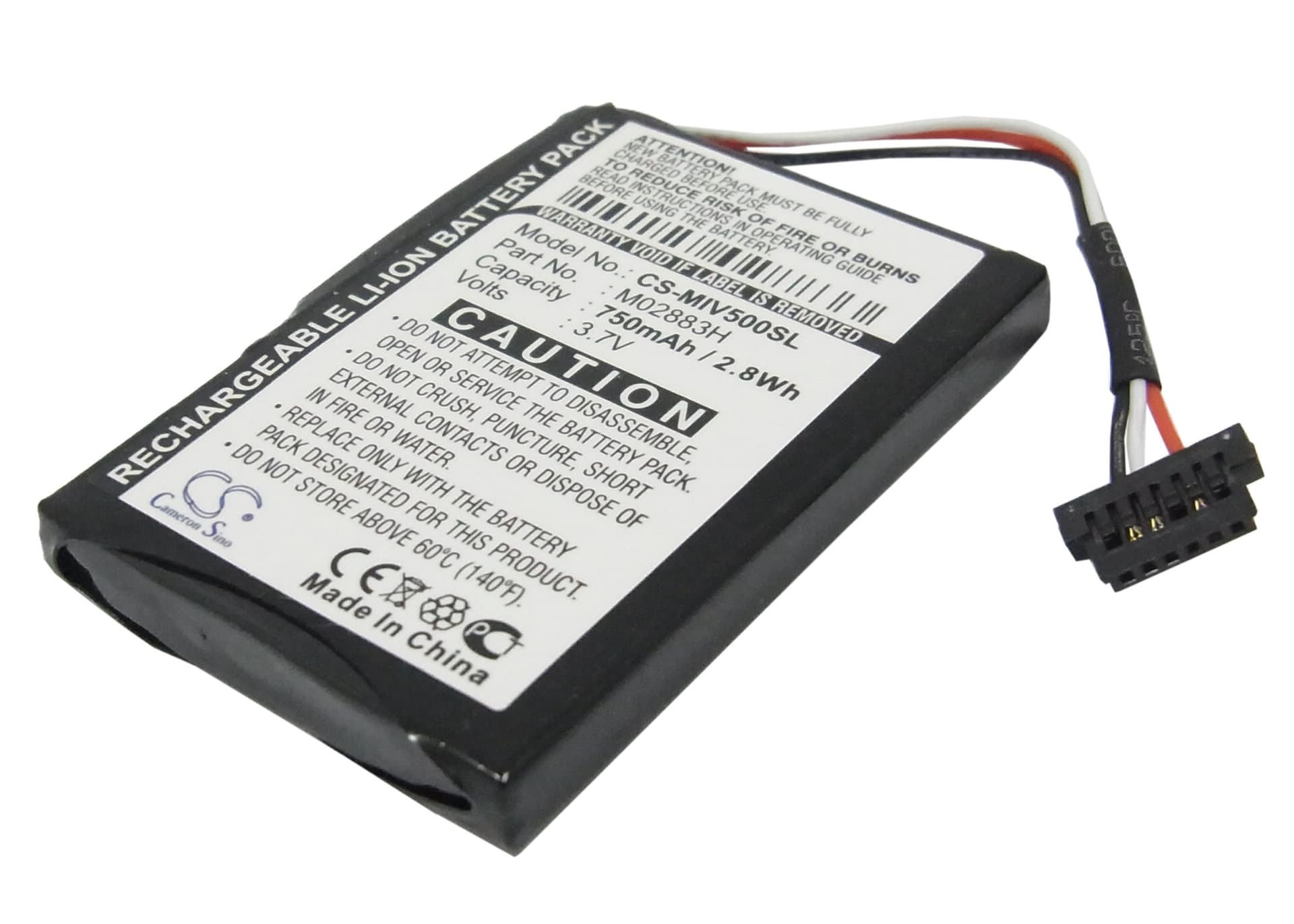 Replacement Battery for Mitac Mio Moov 500 - CS-MIV500SL-1.jpg
