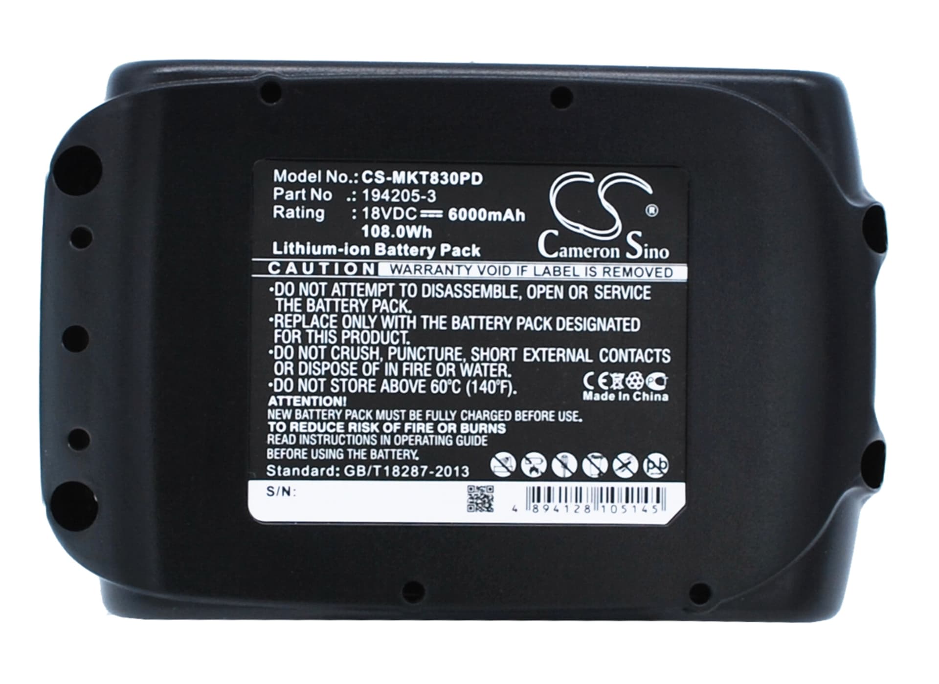 Replacement Battery for Makita BCL180F