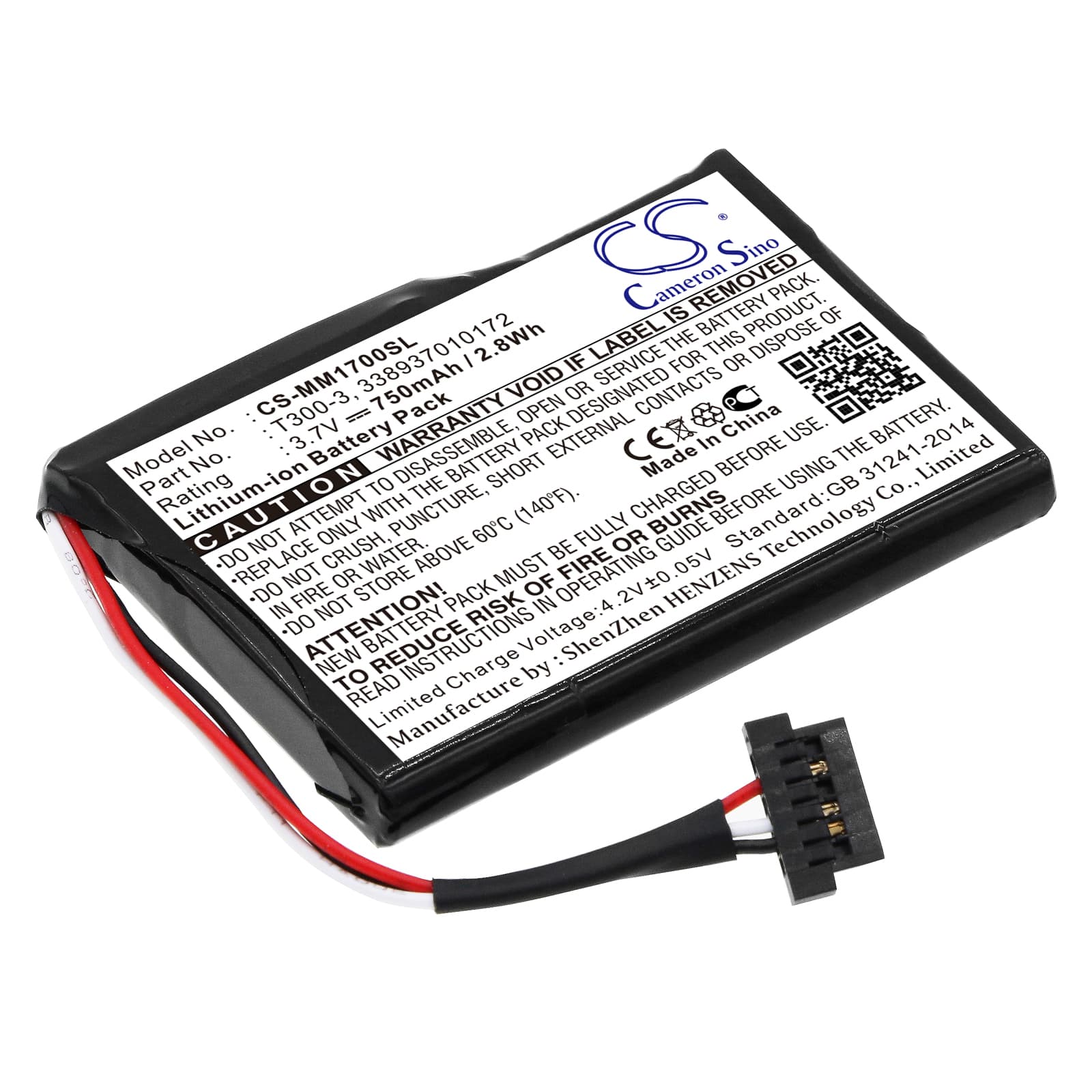Replacement Battery for Magellan Maestro 1700 - CS-MM1700SL-1.jpg