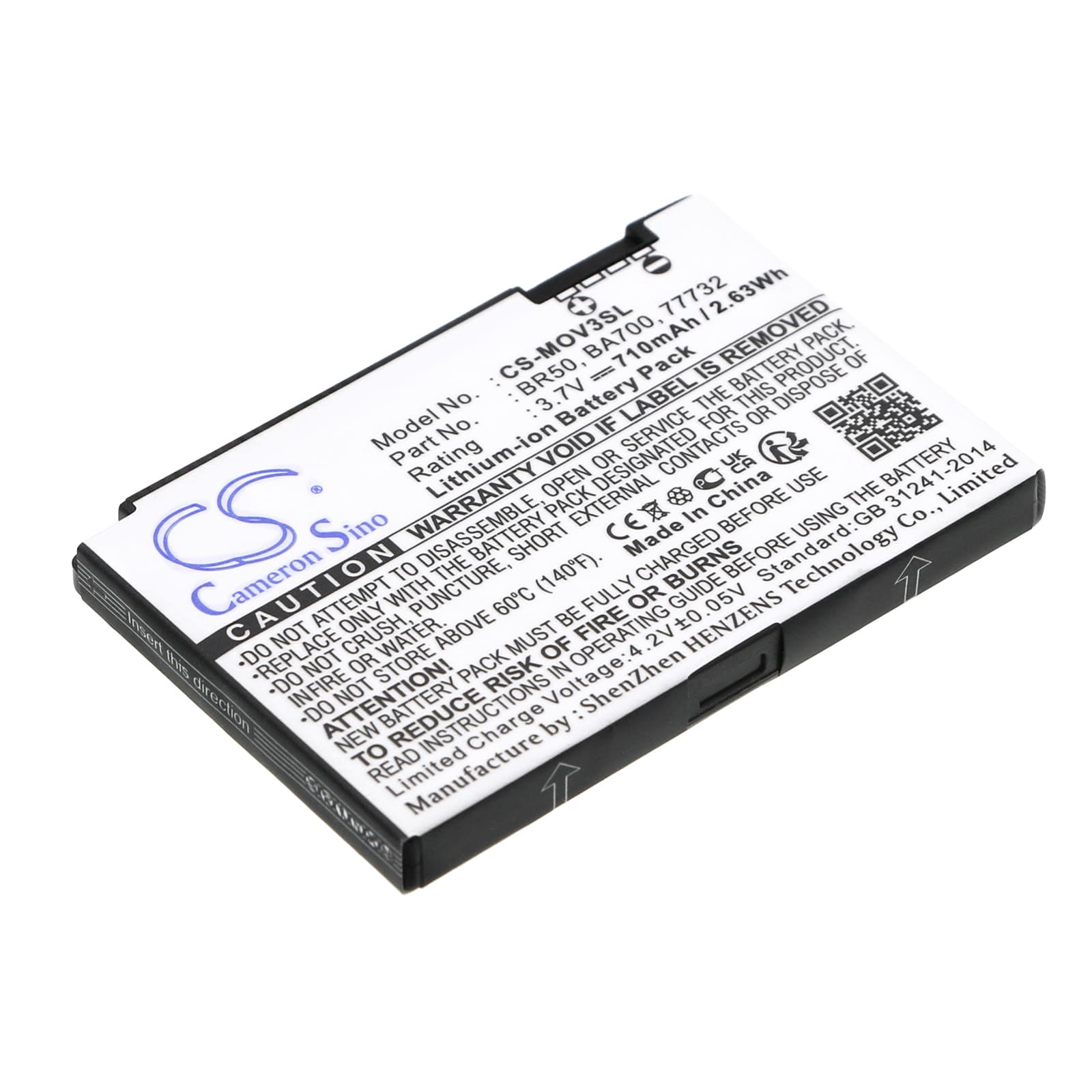 Replacement Battery for Motorola PEBL U6 - CS-MOV3SL-1.jpg