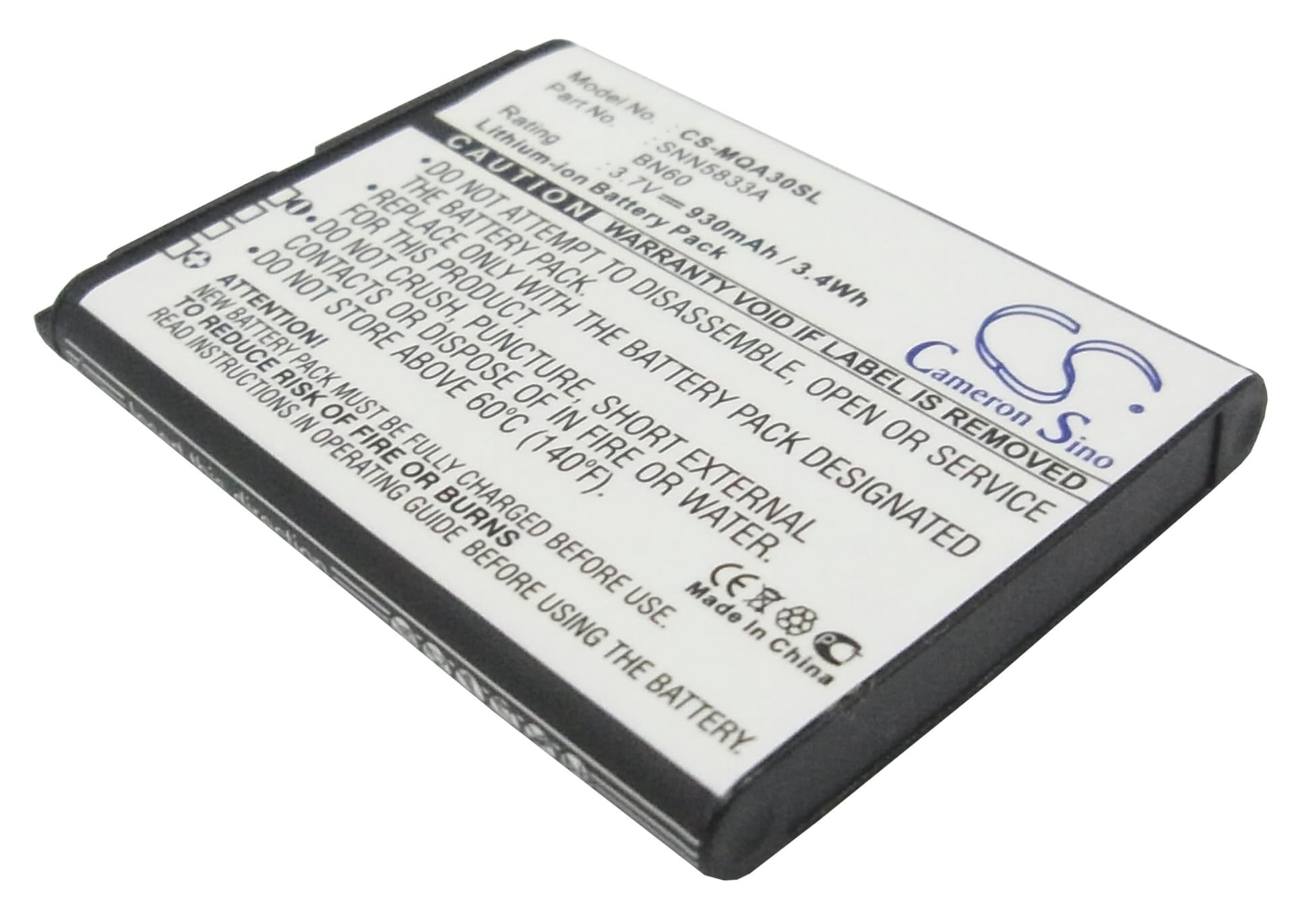 Replacement Battery for Motorola QA30 - CS-MQA30SL-1.jpg