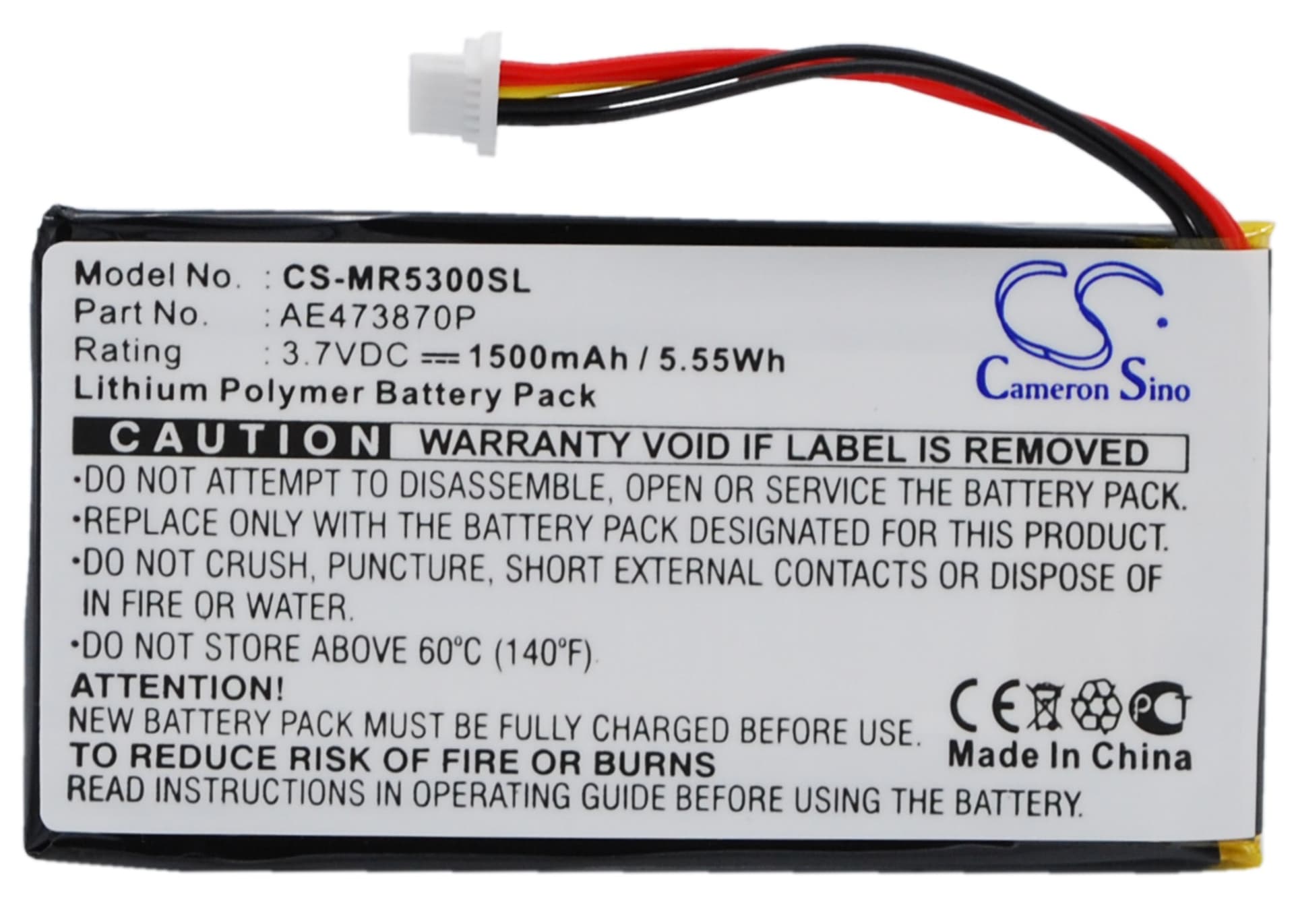 Replacement Battery for Magellan Maestro 5300 - CS-MR5300SL-1.jpg