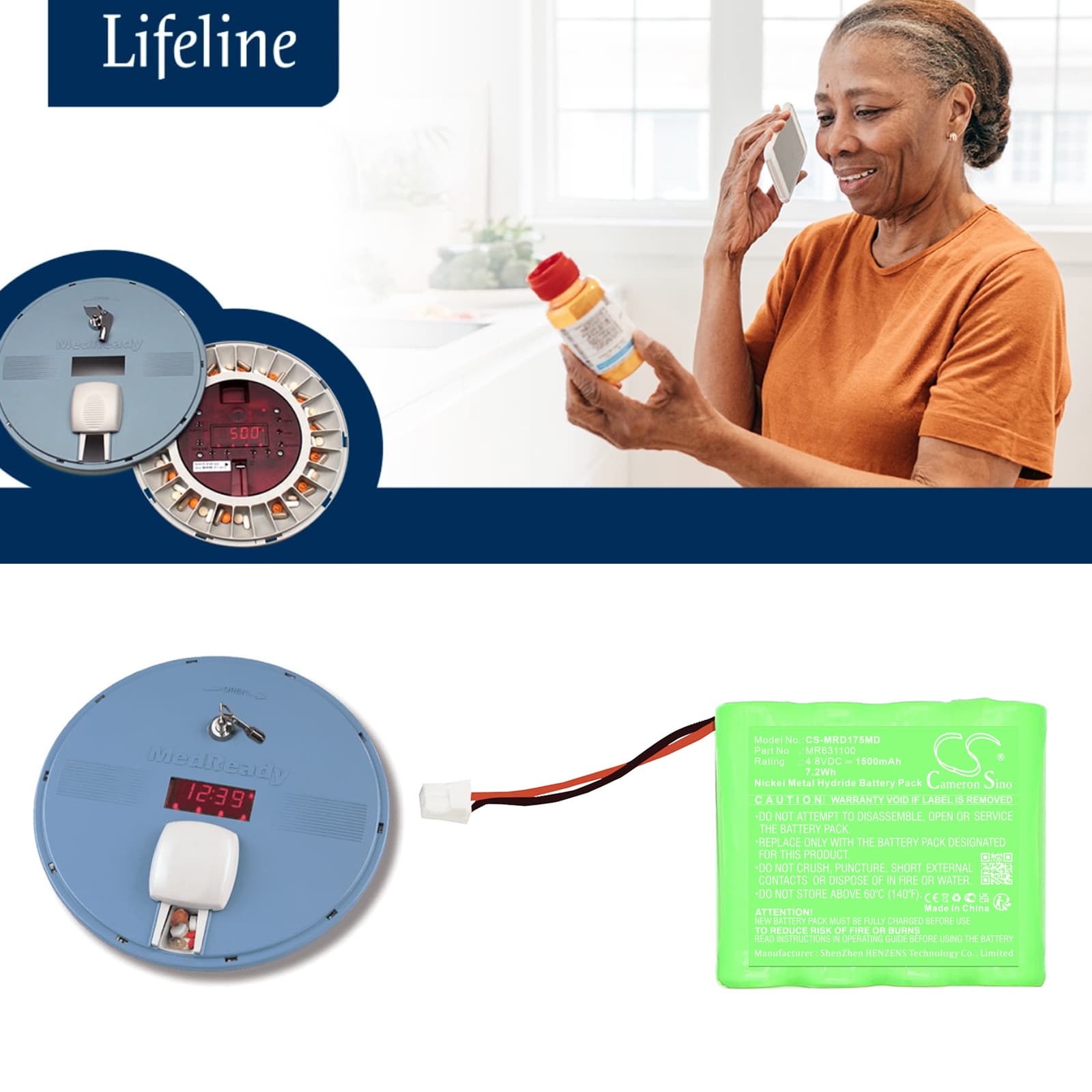 Replacement Battery for MedReady 1750 Medication Dispenser - CS-MRD175MD-1.jpg