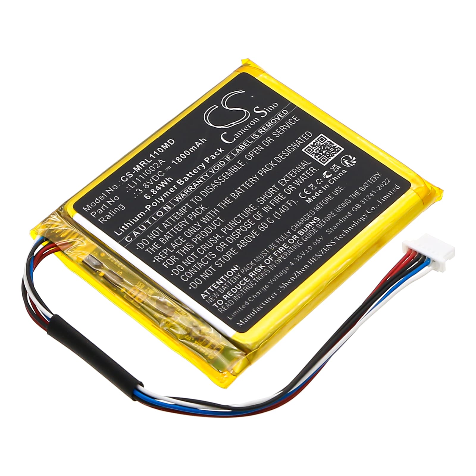 Replacement Battery for Mindray LI11I002A - CS-MRL110MD-1.jpg