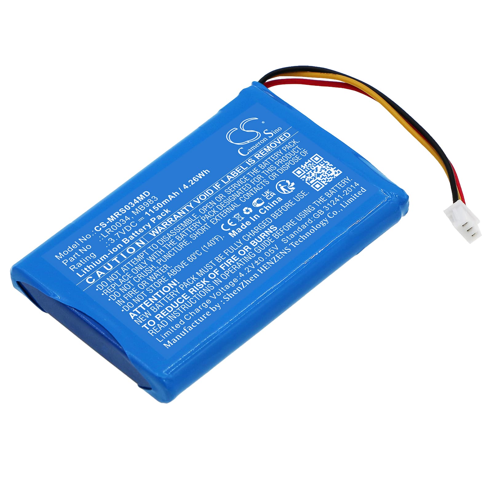 Replacement Battery for MIR Spirodoc Spirometer - CS-MRS034MD-1.jpg