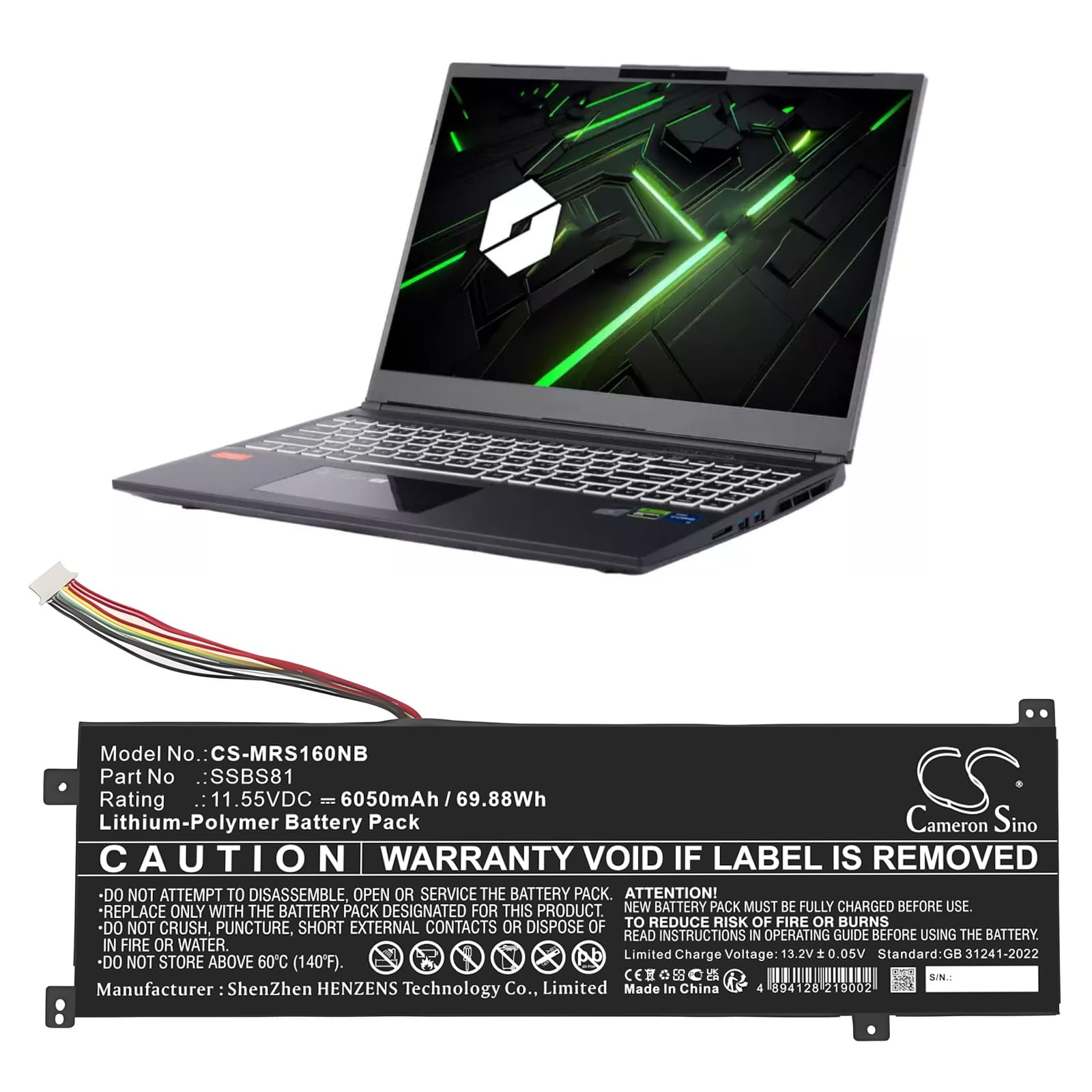Replacement Battery for Mechrevo 16 Pro - CS-MRS160NB-1.jpg