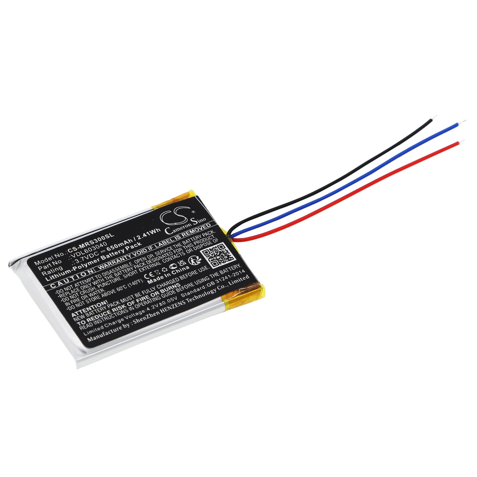 Replacement Battery for Marshall Major II - CS-MRS300SL-1.jpg