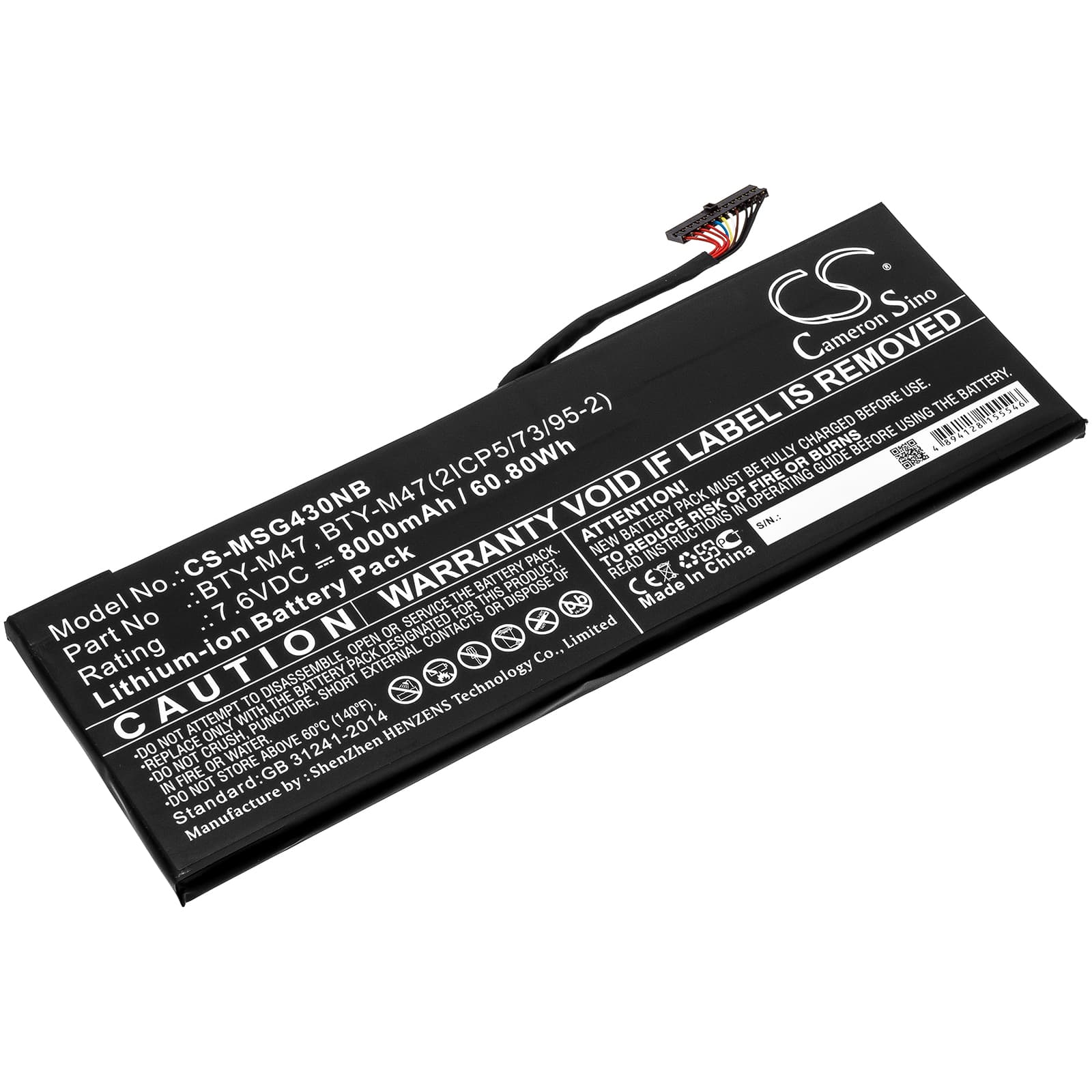Replacement Battery for MSI GS43VR PHANTOM PRO-210 - CS-MSG430NB-1.jpg
