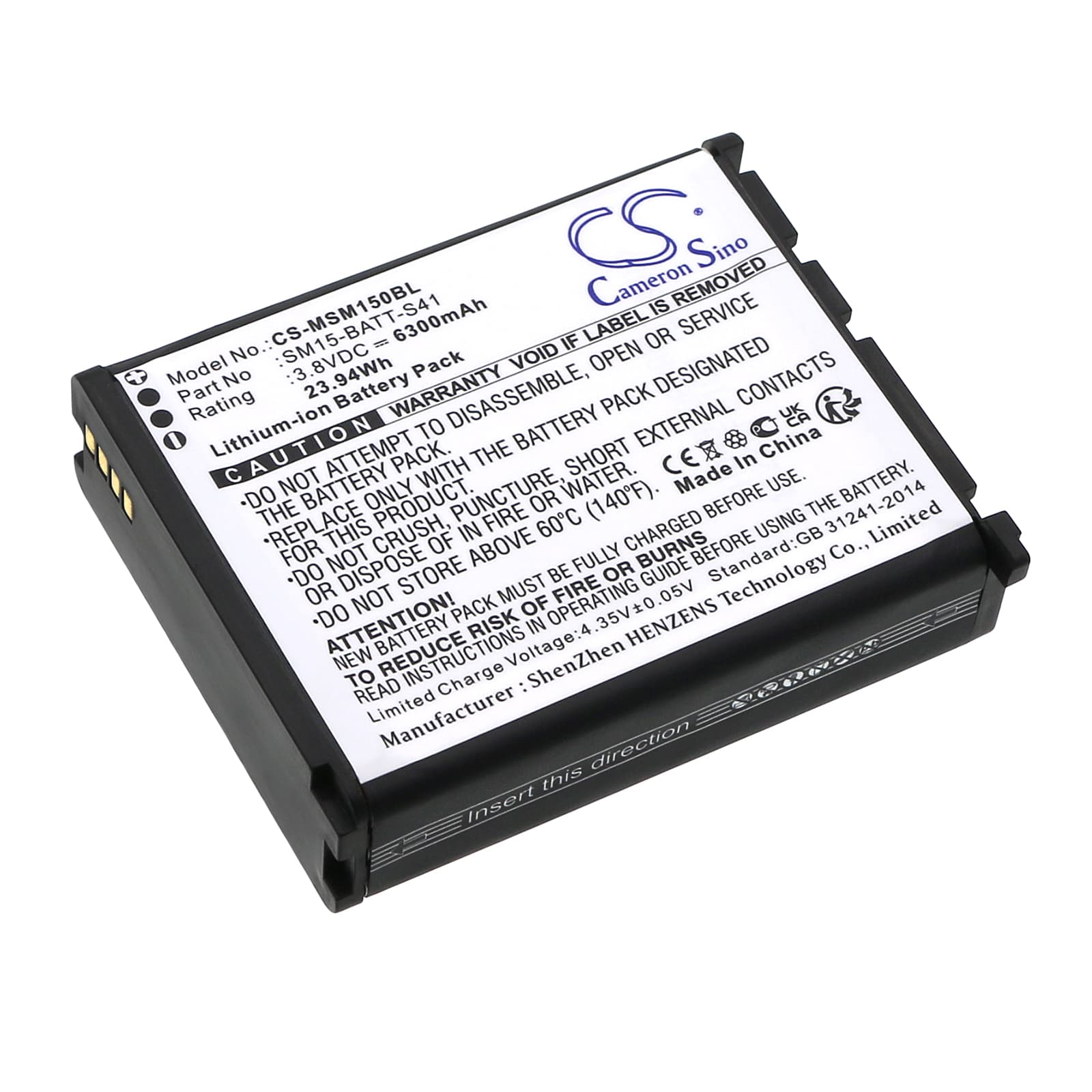Replacement Battery for M3 Mobile SM15