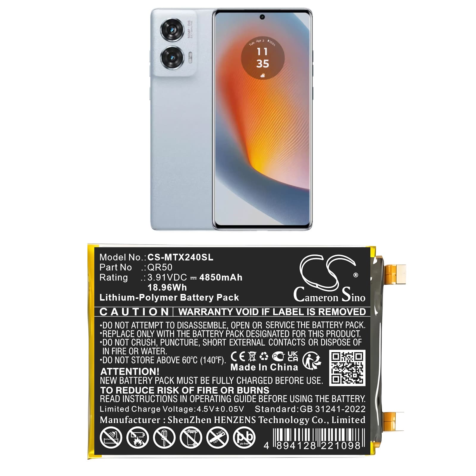 Replacement Battery for Motorola Moto Edge 50 5G - CS-MTX240SL-1.jpg