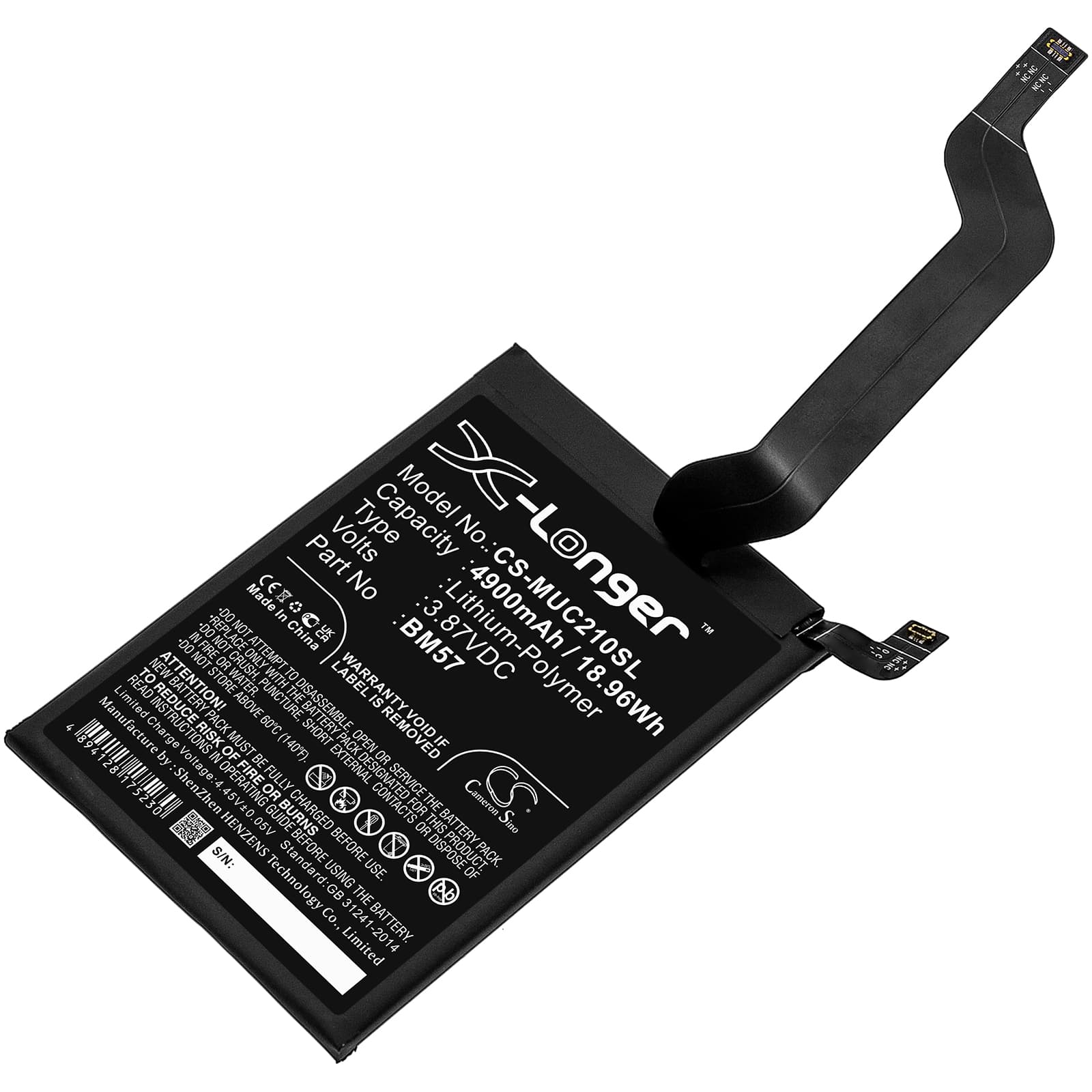 Replacement Battery for Redmi Note 10 Pro - CS-MUC210SL-1.jpg