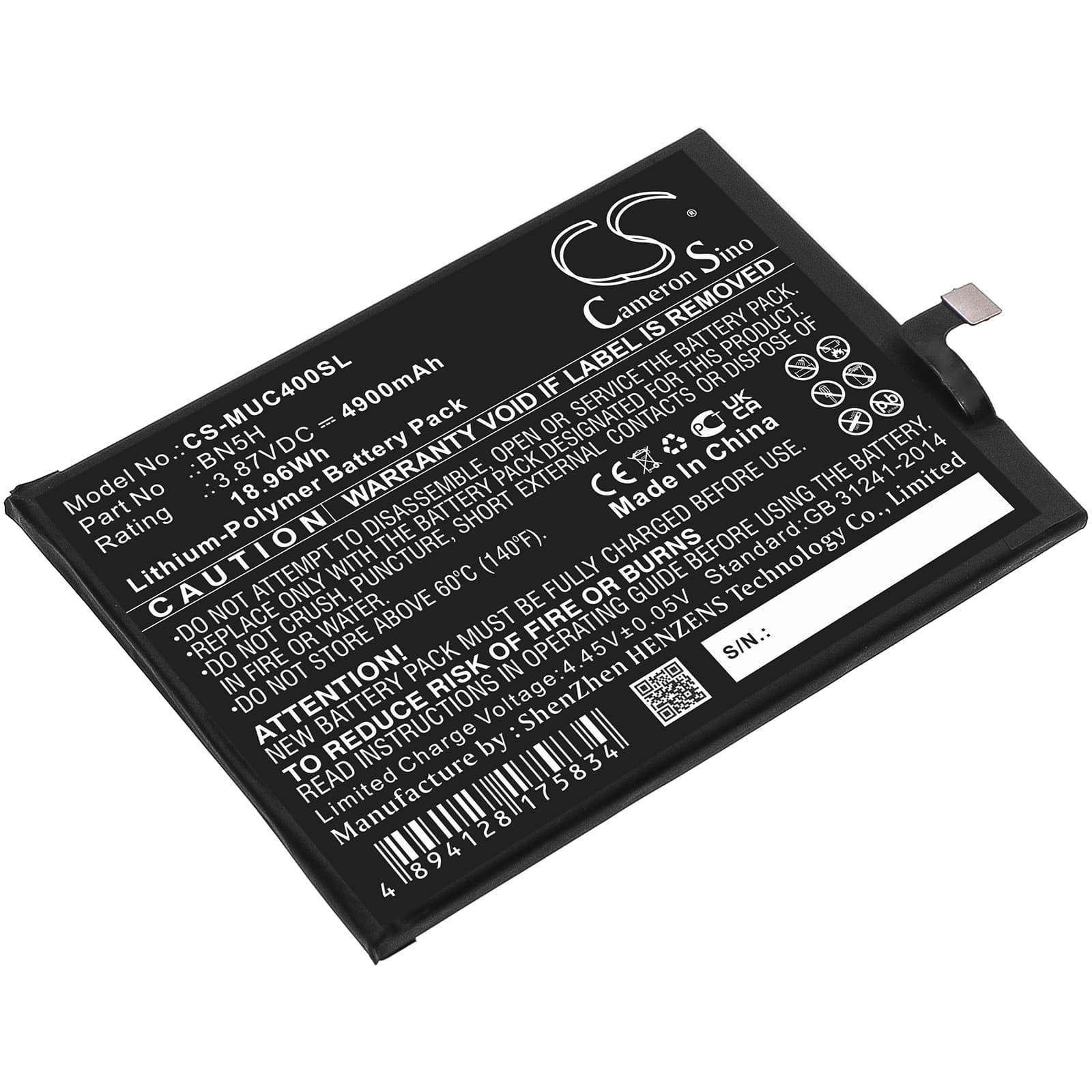 Replacement Battery for Xiaomi Redmi Note 11E - CS-MUC400SL-1.jpg