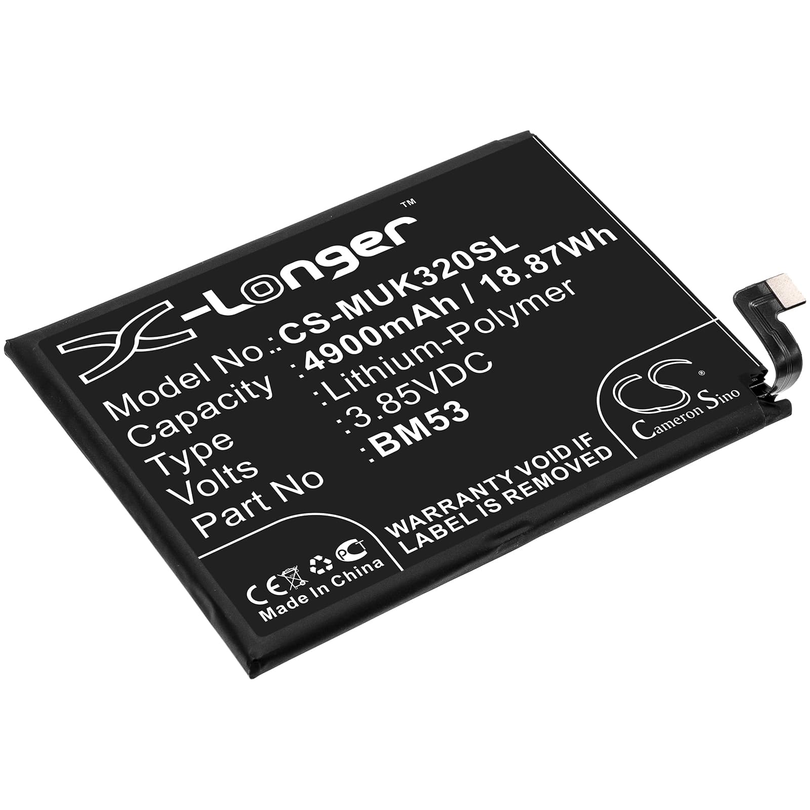 Replacement Battery for Redmi K30s - CS-MUK320SL-1.jpg