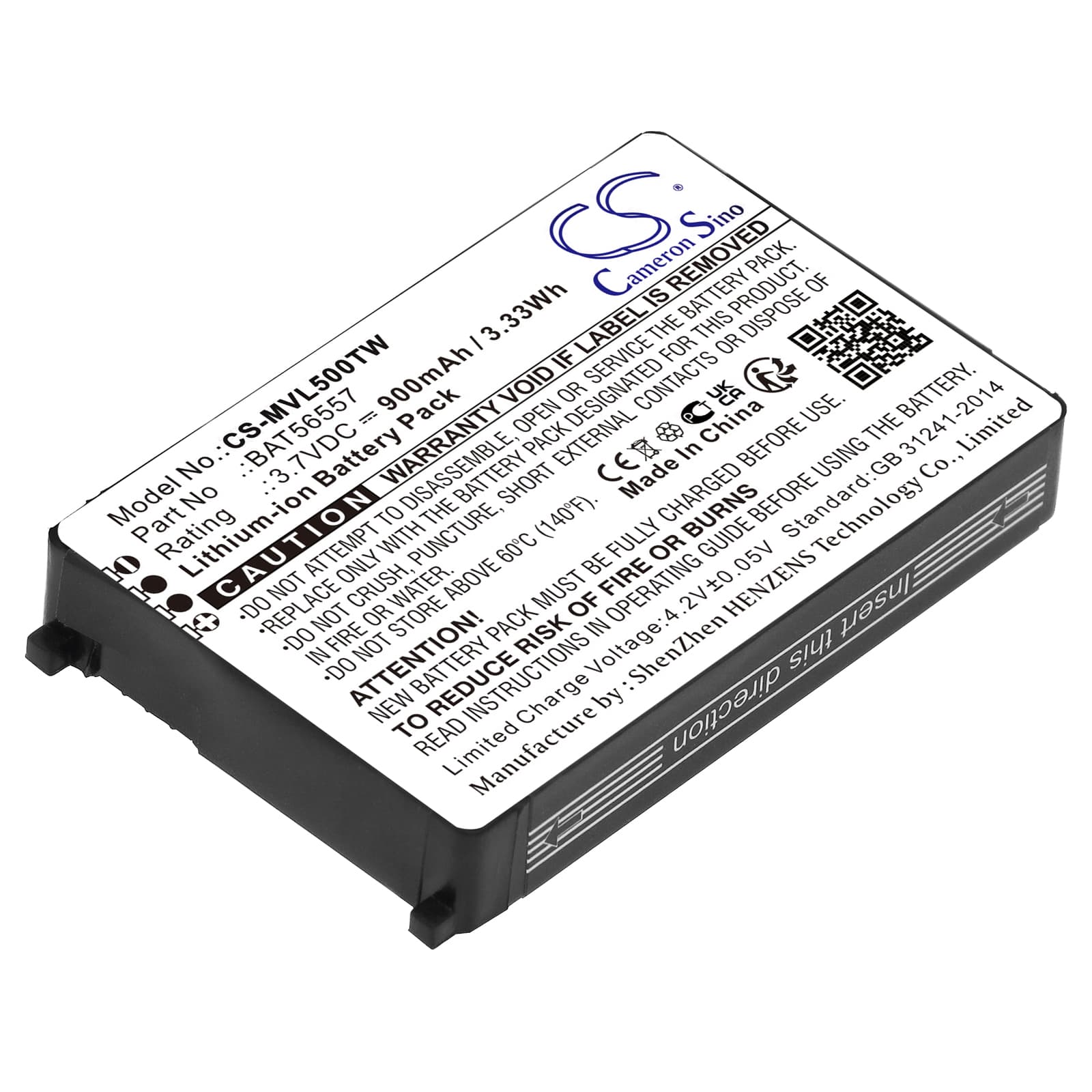 Replacement Battery for Motorola CLS1110 - CS-MVL500TW-1.jpg