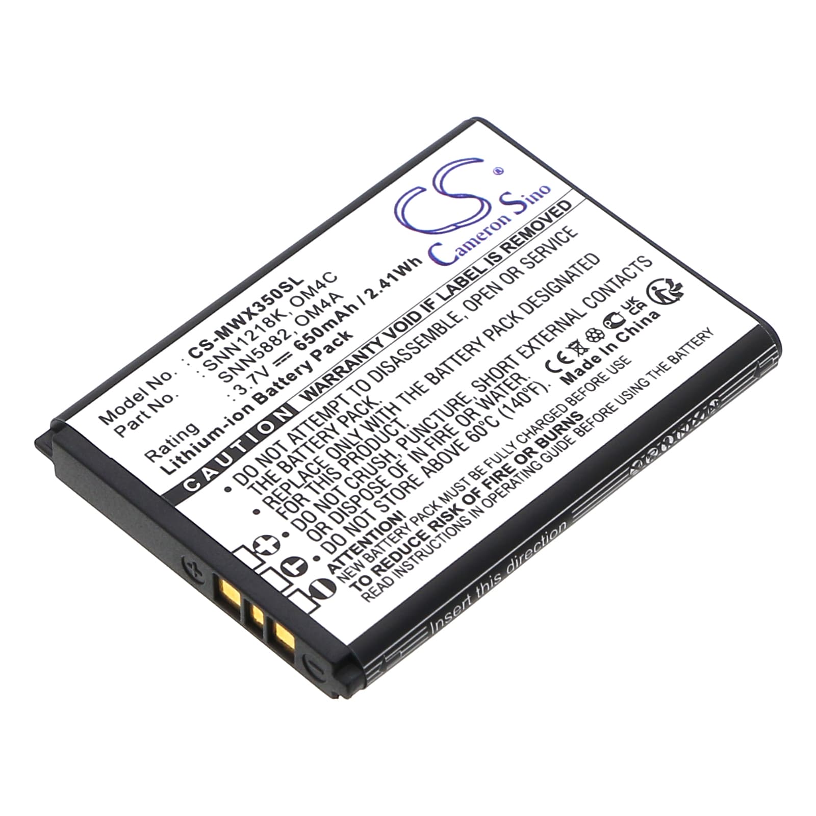Replacement Battery for Motorola WX180 - CS-MWX350SL-1.jpg