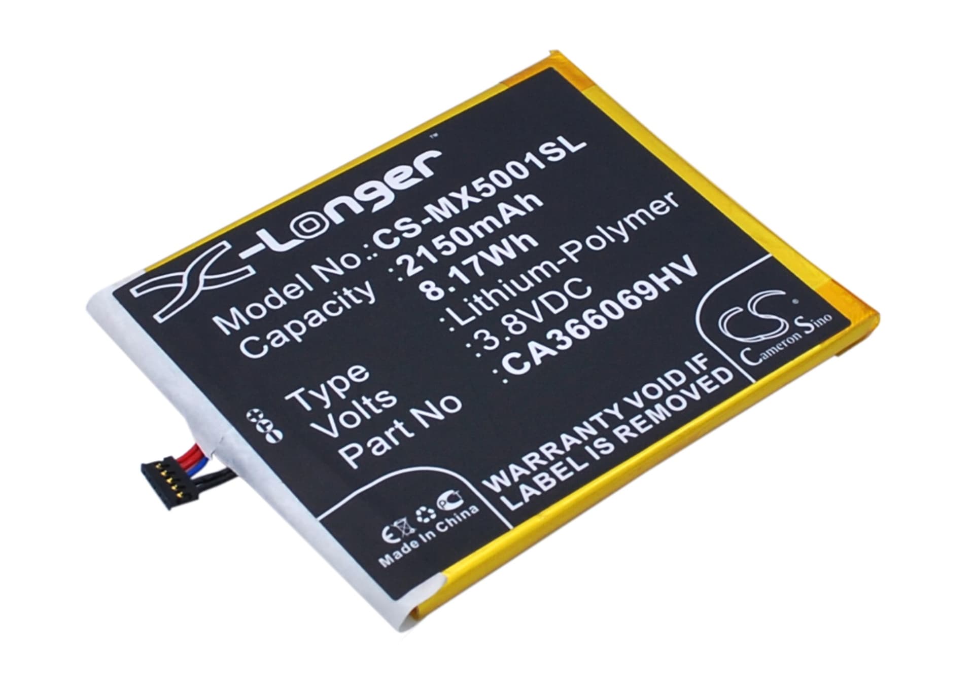 Replacement Battery for Medion Life X5001 - CS-MX5001SL-1.jpg