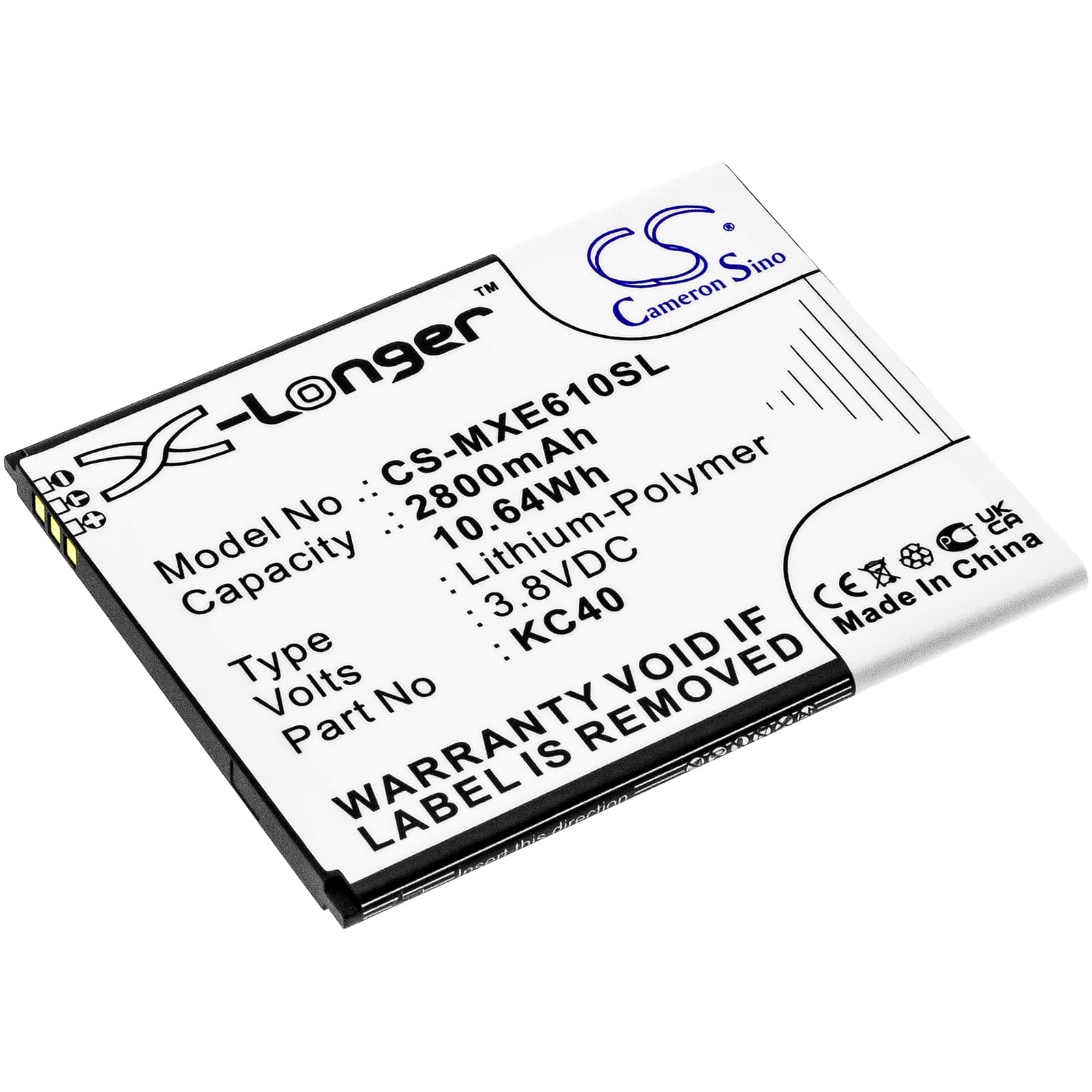 Replacement Battery for Lenovo K10 2019 - CS-MXE610SL-1.jpg