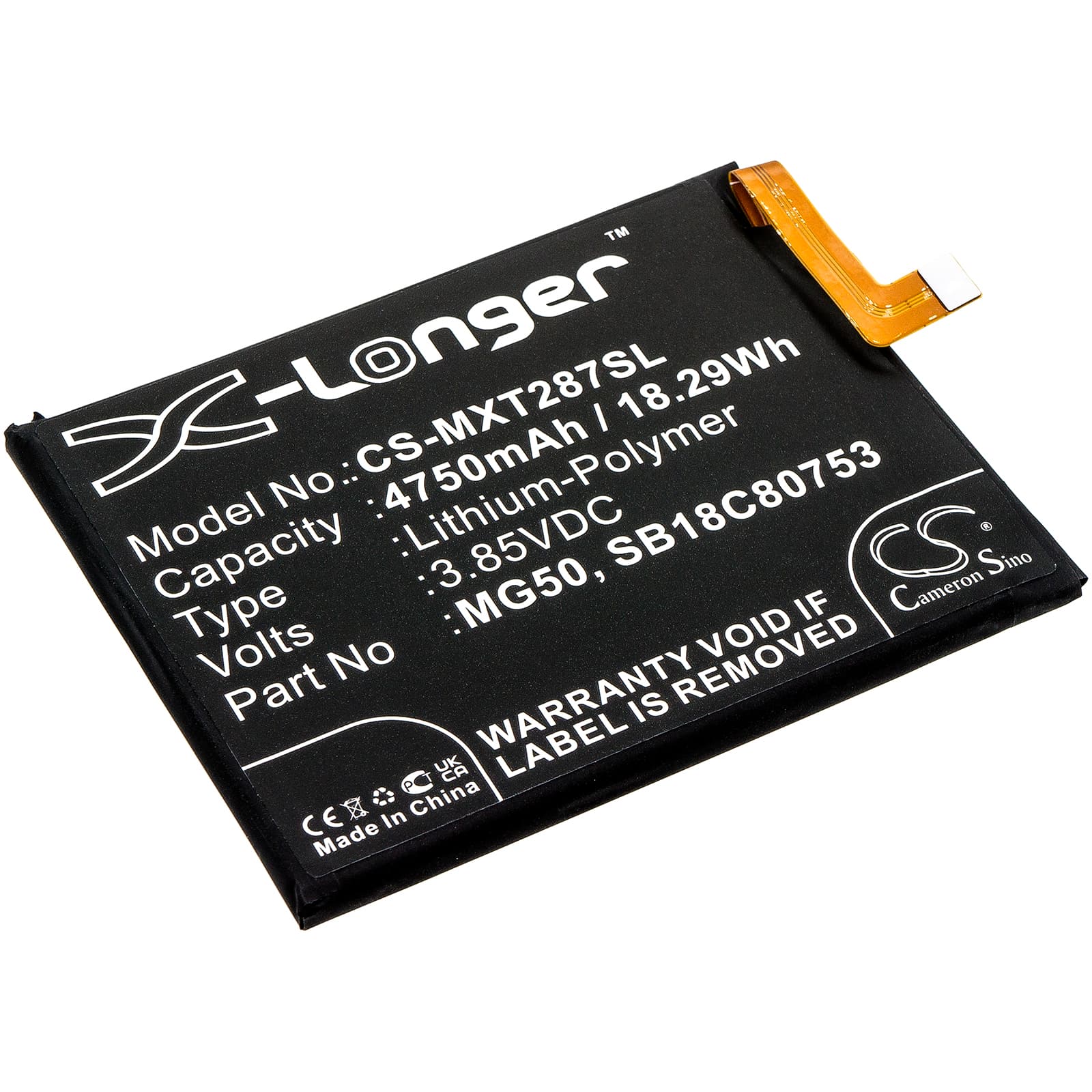 Replacement Battery for Motorola Moto G9 Plus - CS-MXT287SL-1.jpg