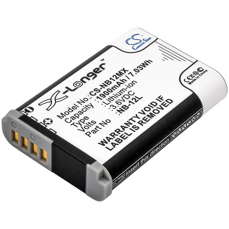 Replacement Battery for Canon PowerShot N100 - CS-NB12MX-1.jpg