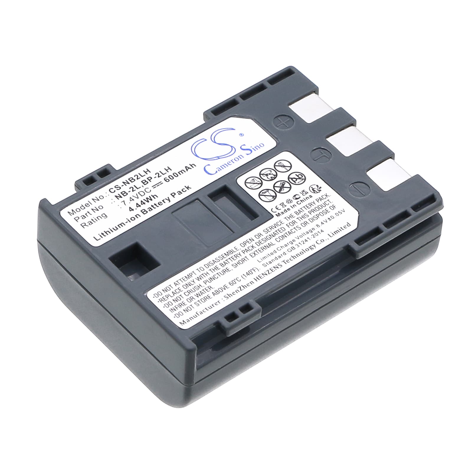 Replacement Battery for Canon BP-2LH - CS-NB2LH-1.jpg