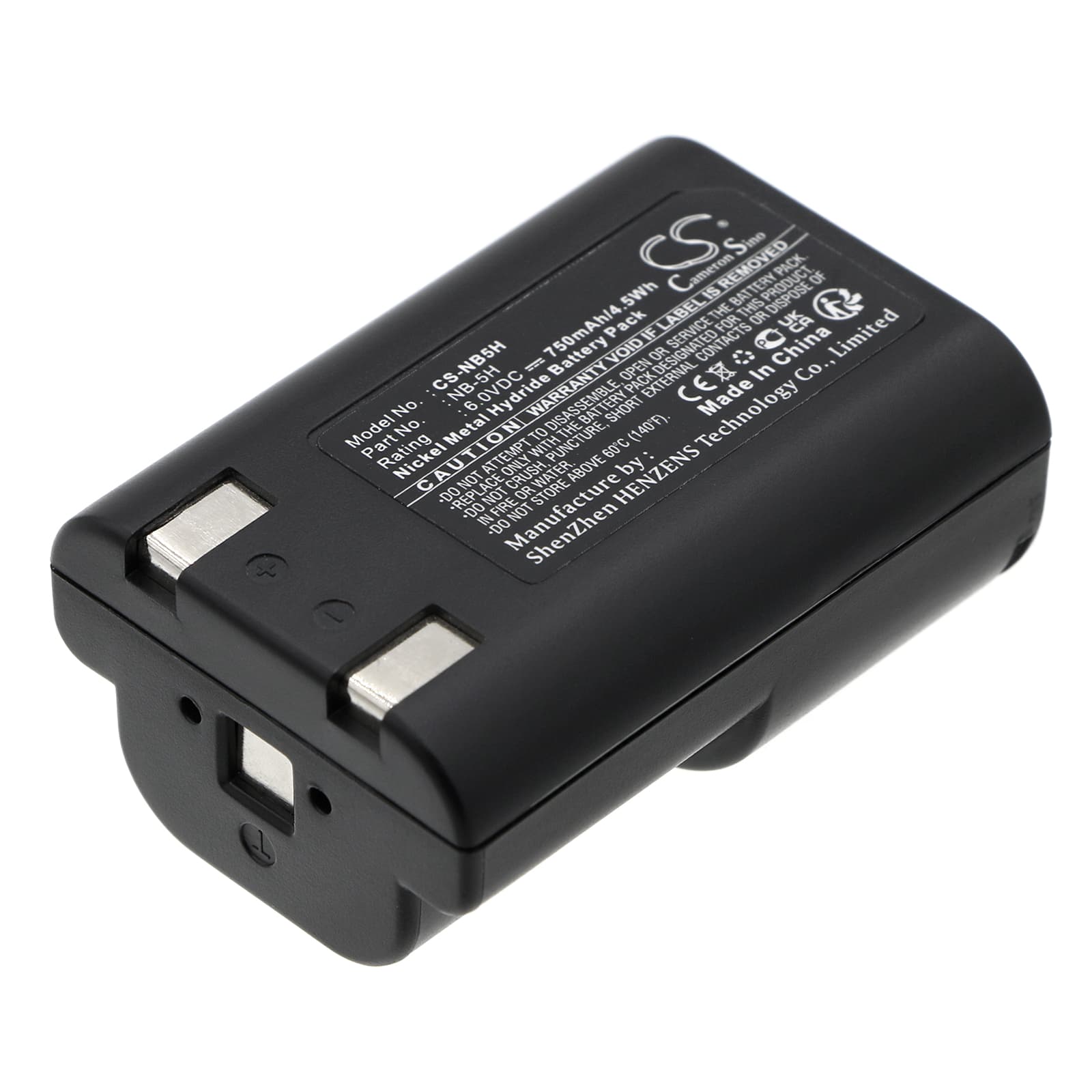 Replacement Battery for Canon PowerShot 600 - CS-NB5H-1.jpg