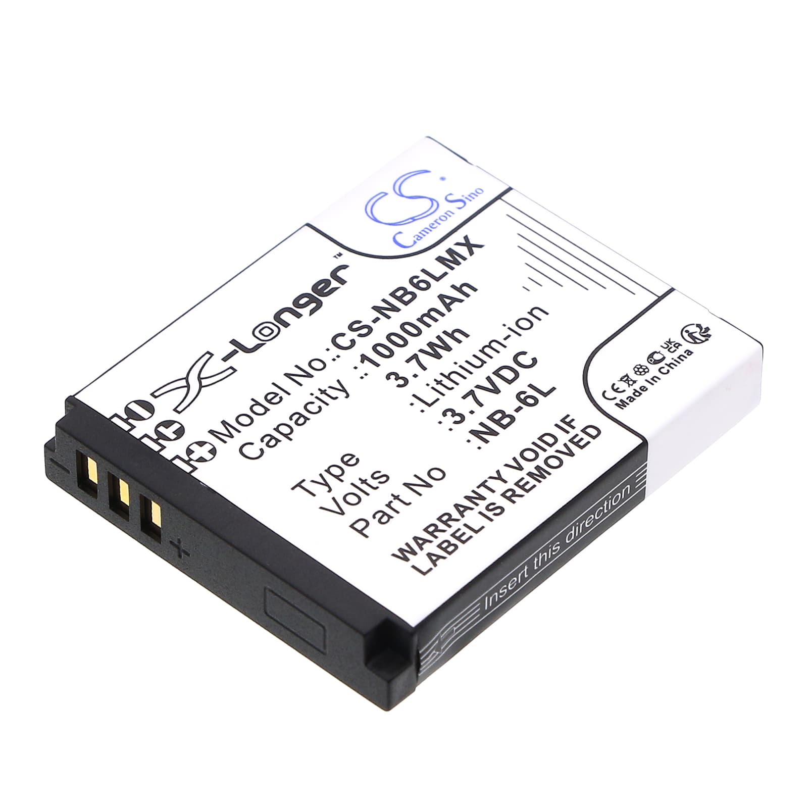 Replacement Battery for Canon Digital IXUS 200 IS - CS-NB6LMX-1.jpg