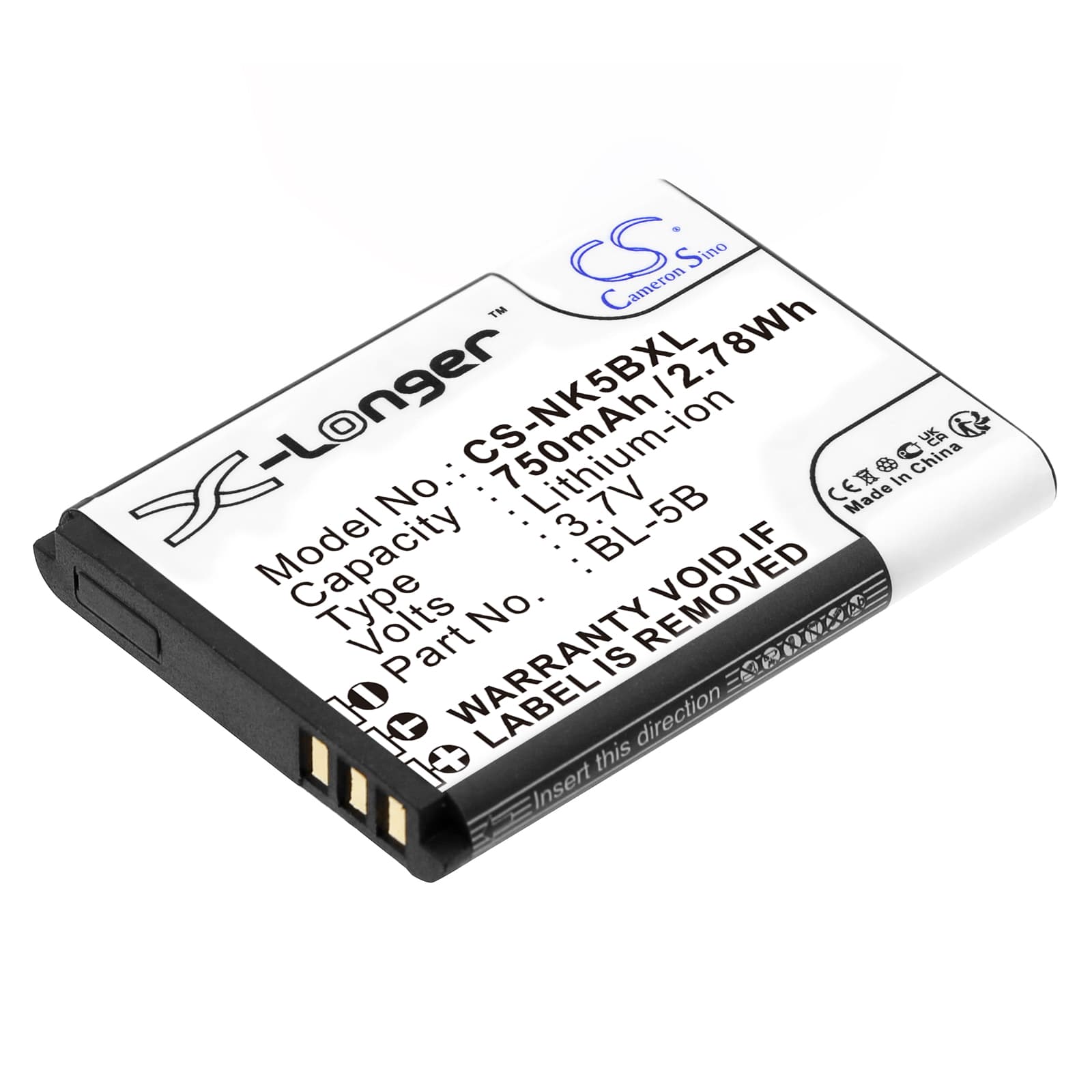 Replacement Battery for iBaby Q9 - CS-NK5BXL-1.jpg