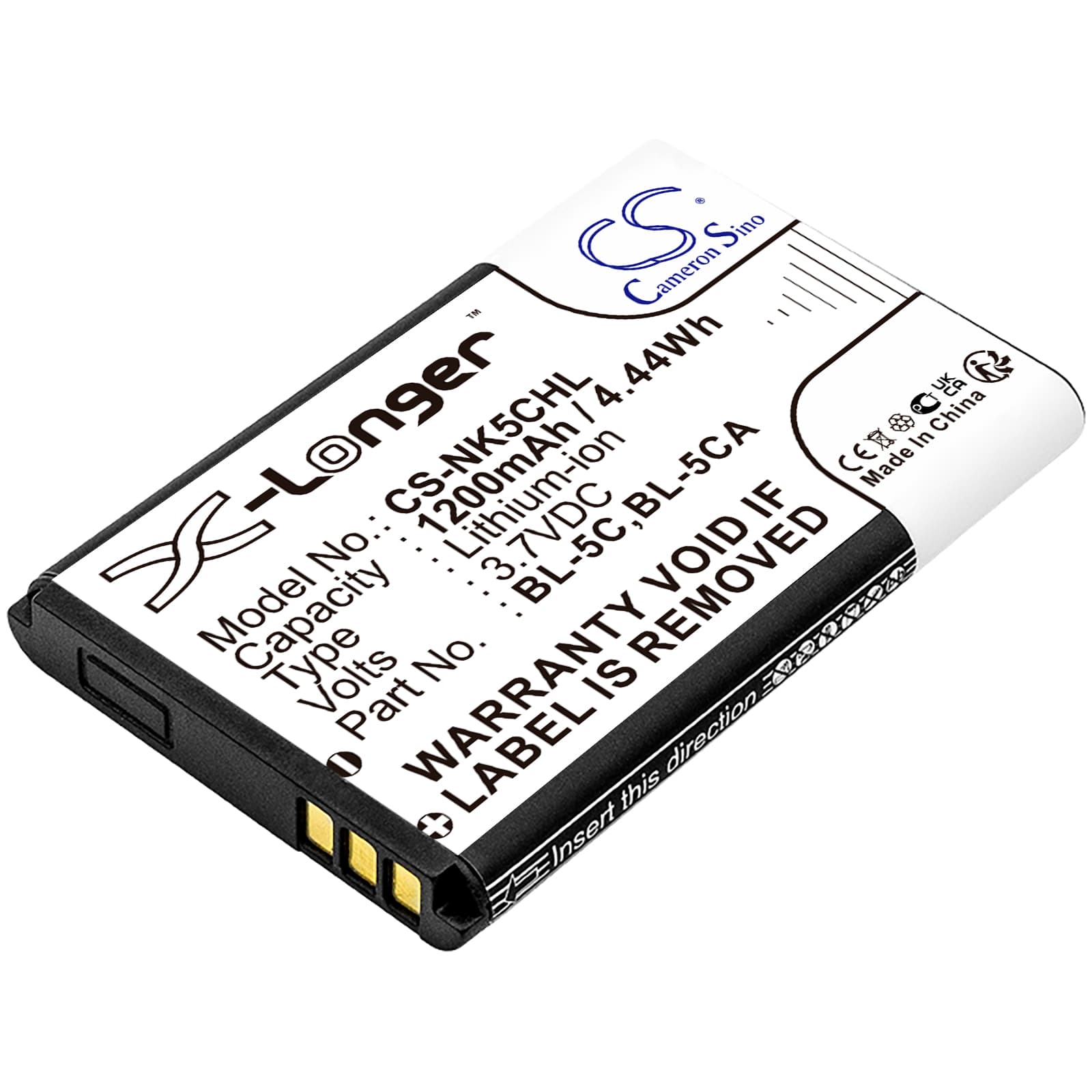 Replacement Battery for ZIKOM Z650 - CS-NK5CHL-1.jpg