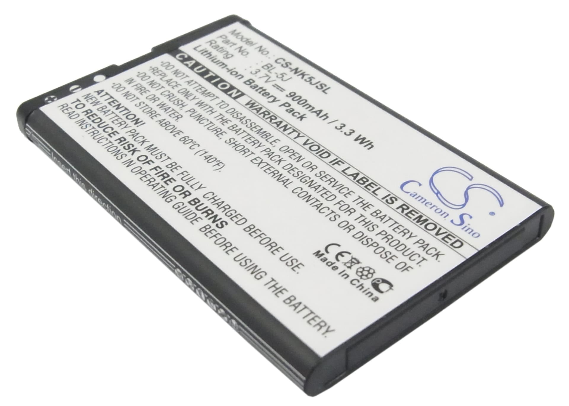 Replacement Battery for Nokia 5800 - CS-NK5JSL-1.jpg