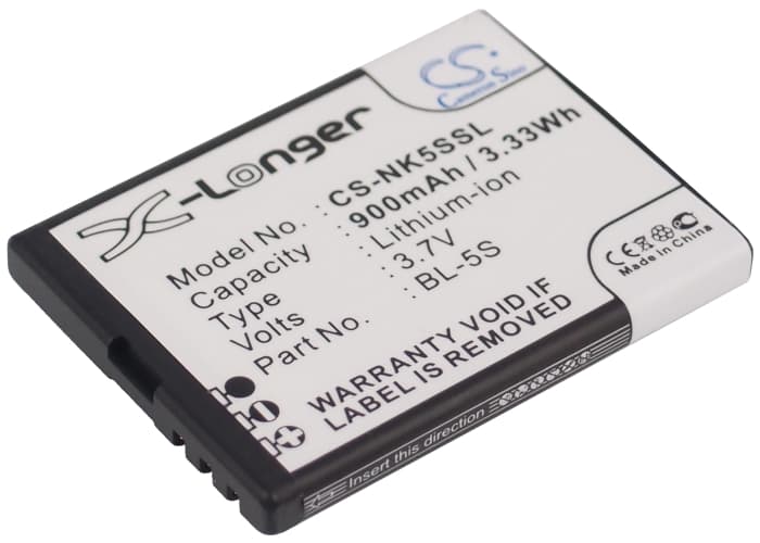 Replacement Battery for Nokia 2330 - CS-NK5SSL-1.jpg
