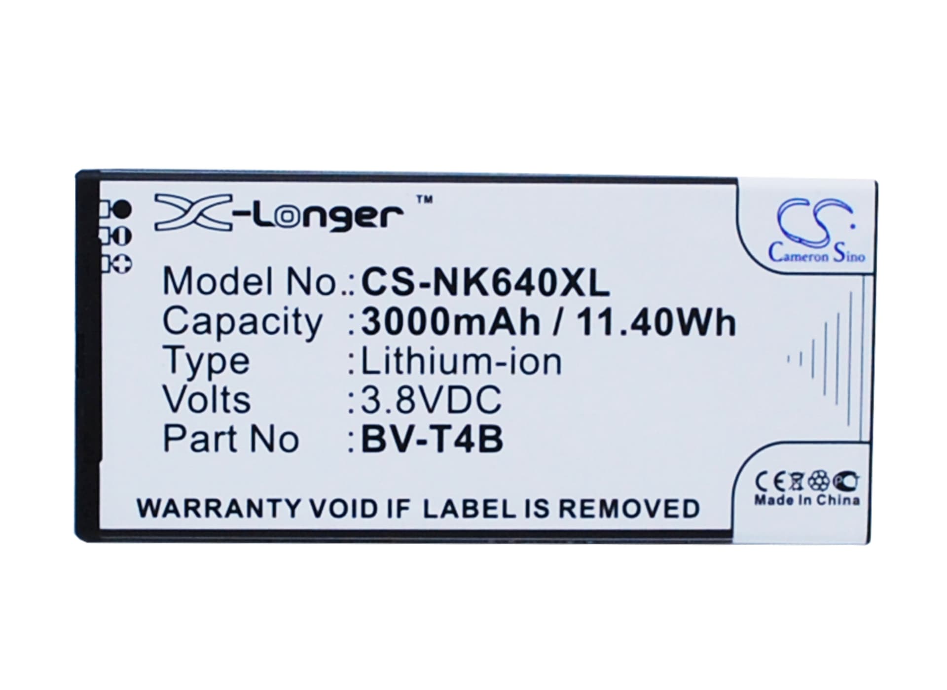 Replacement Battery for Microsoft Lumia 640 XL - CS-NK640XL-1.jpg