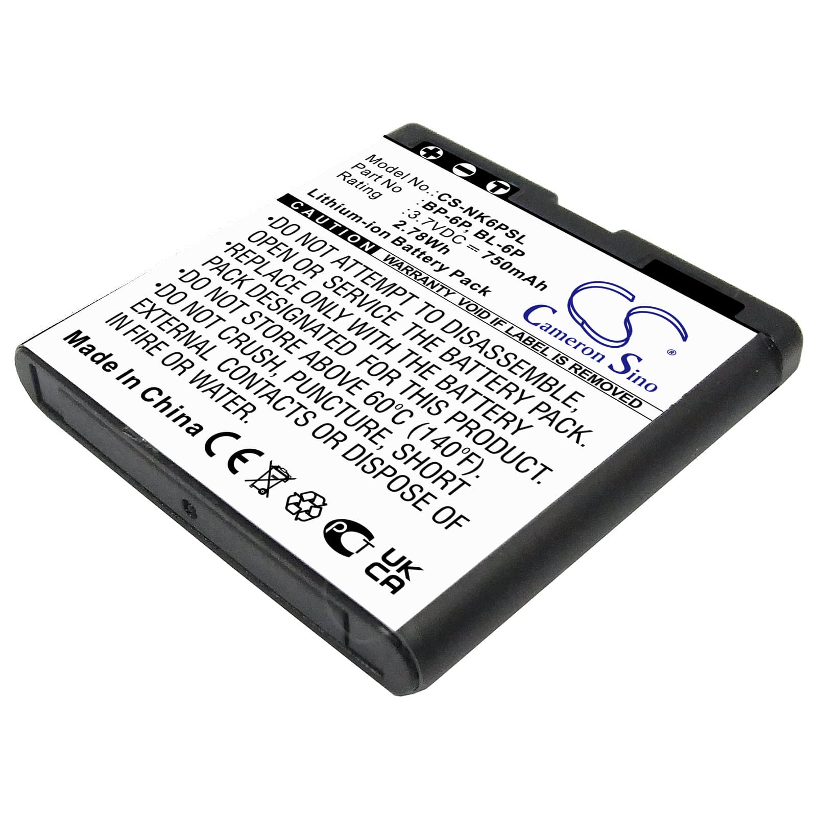 Replacement Battery for Seecode S40 - CS-NK6PSL-1.jpg