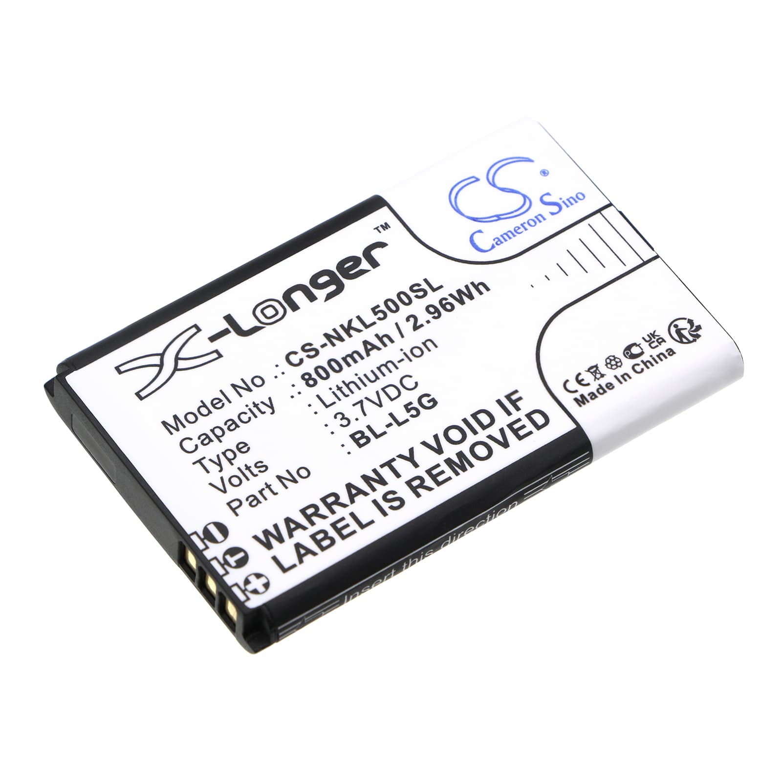Replacement Battery for Nokia 105 4G (2021) - CS-NKL500SL-1.jpg