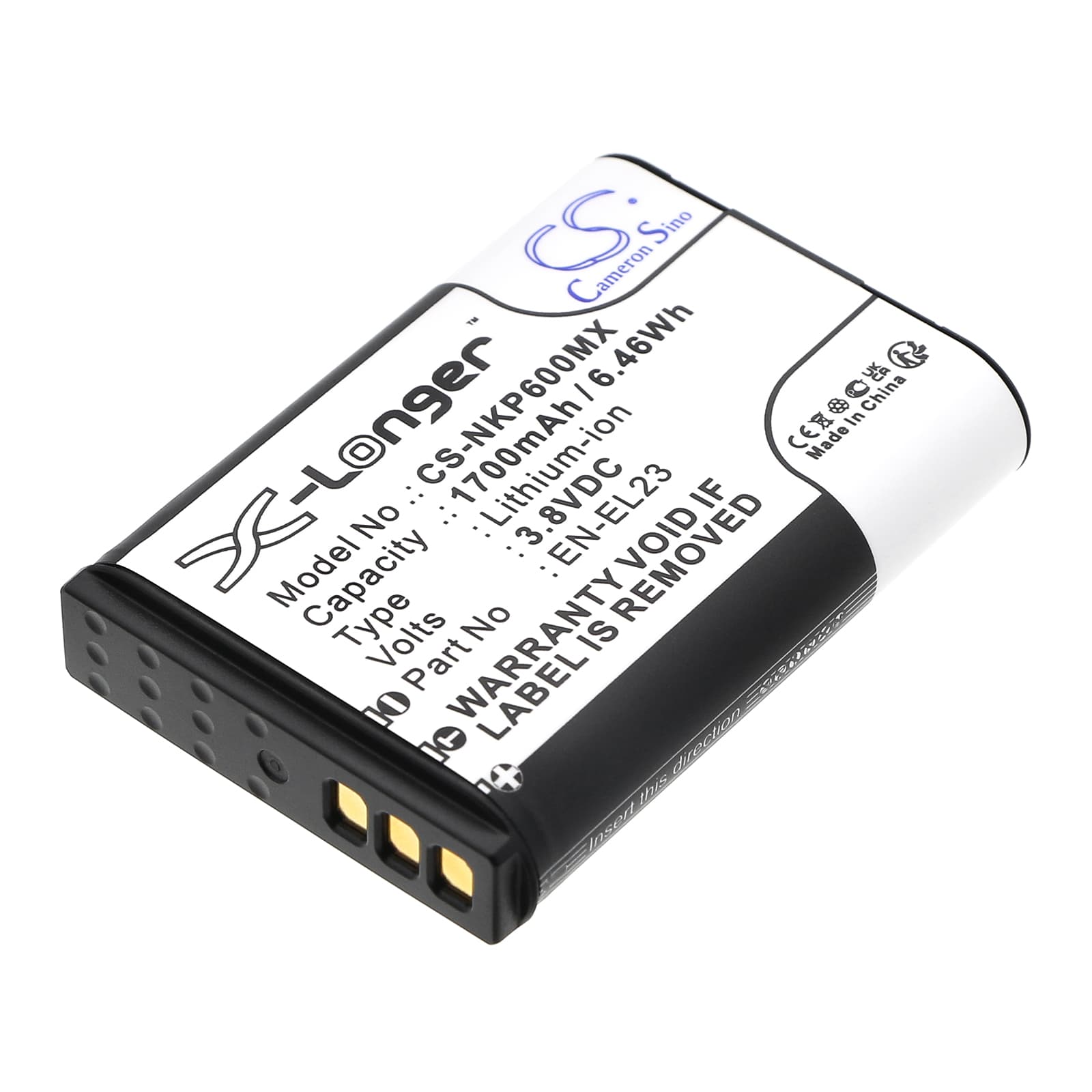 Replacement Battery for NiKon Coolpix P600 - CS-NKP600MX-1.jpg