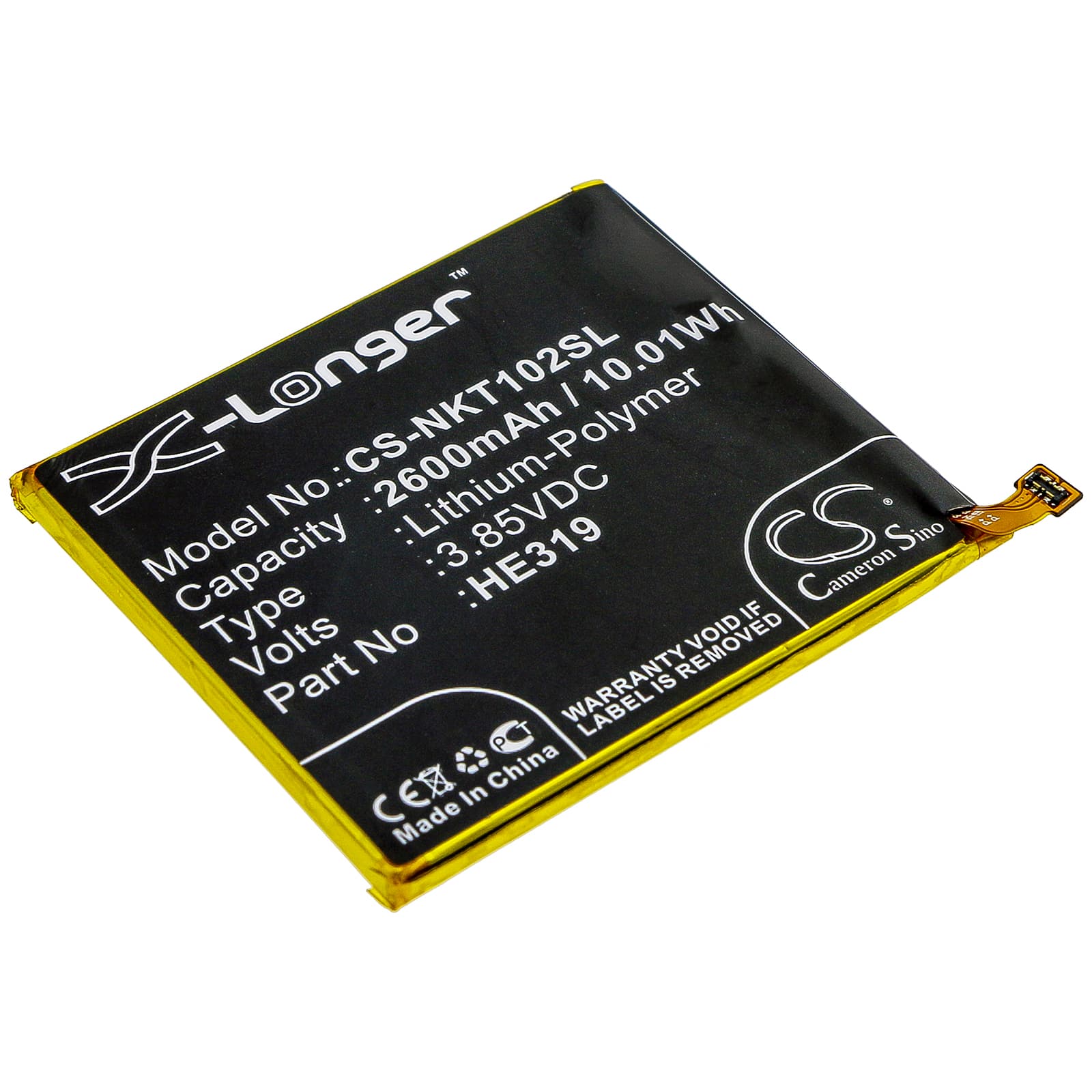 Replacement Battery for Nokia Nokia 3 - CS-NKT102SL-1.jpg