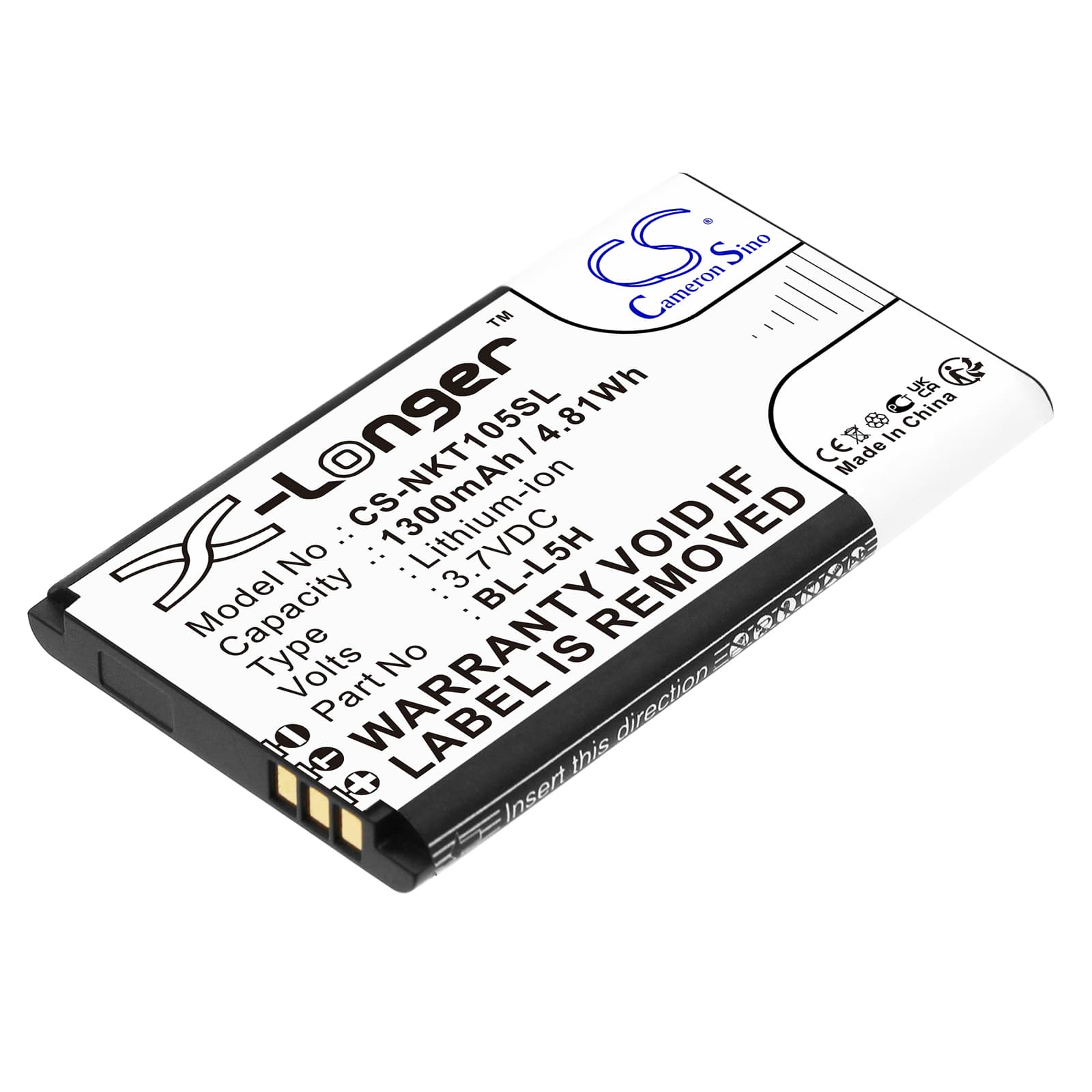 Replacement Battery for Nokia 105 2023 - CS-NKT105SL-1.jpg