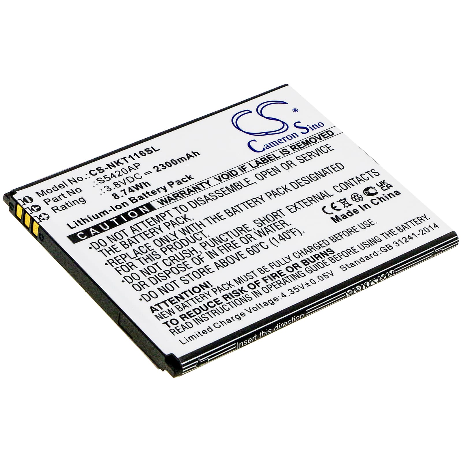 Replacement Battery for Nokia C1 2019 - CS-NKT116SL-1.jpg