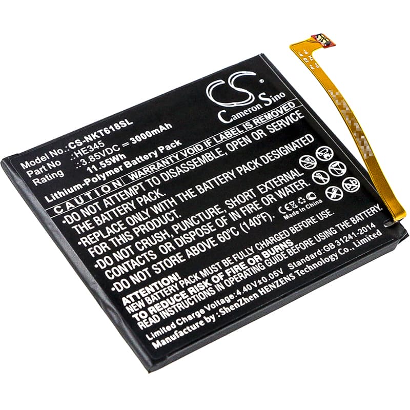Replacement Battery for Nokia Nokia 6 2nd - CS-NKT618SL-1.jpg