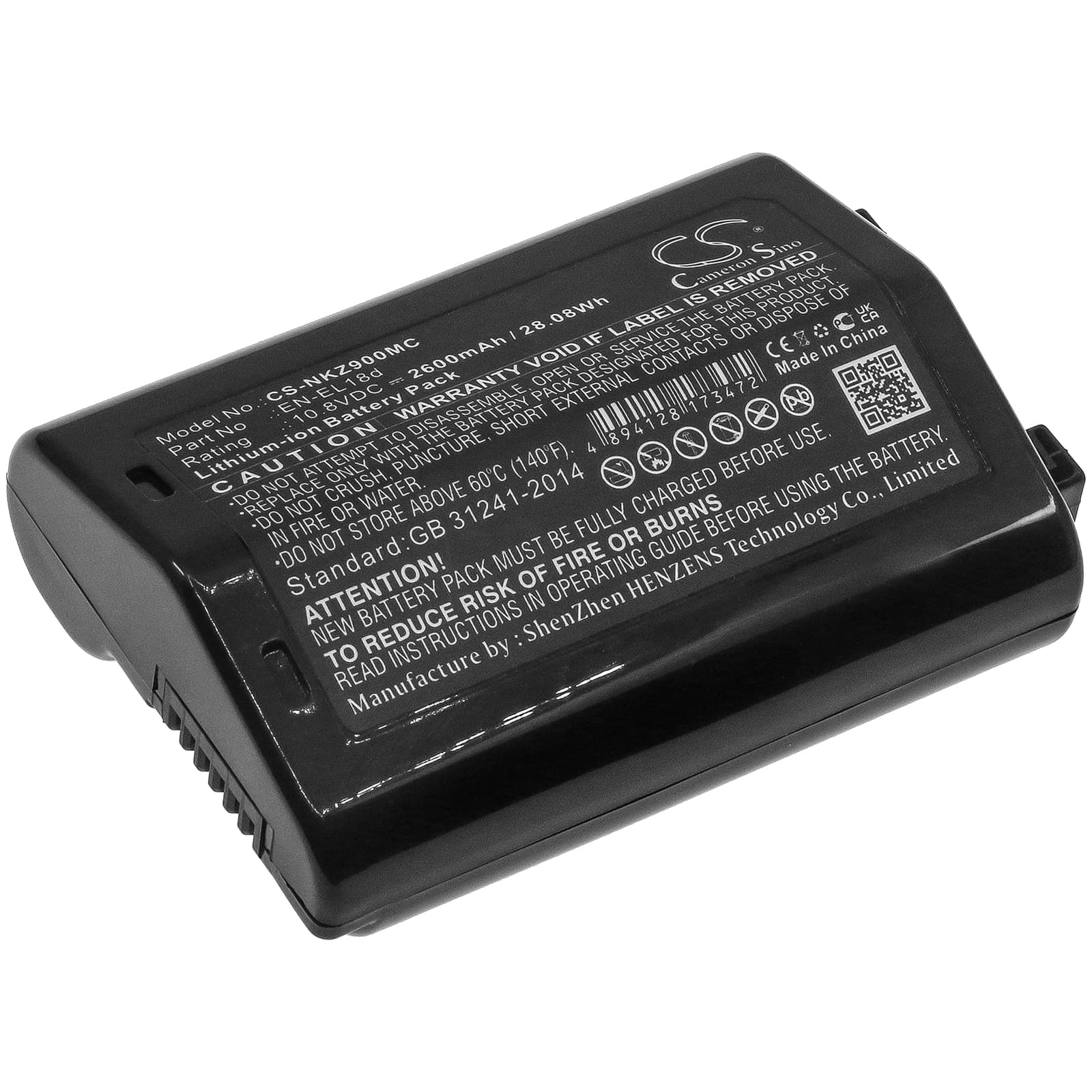 Replacement Battery for NiKon D6 - CS-NKZ900MC-1.jpg