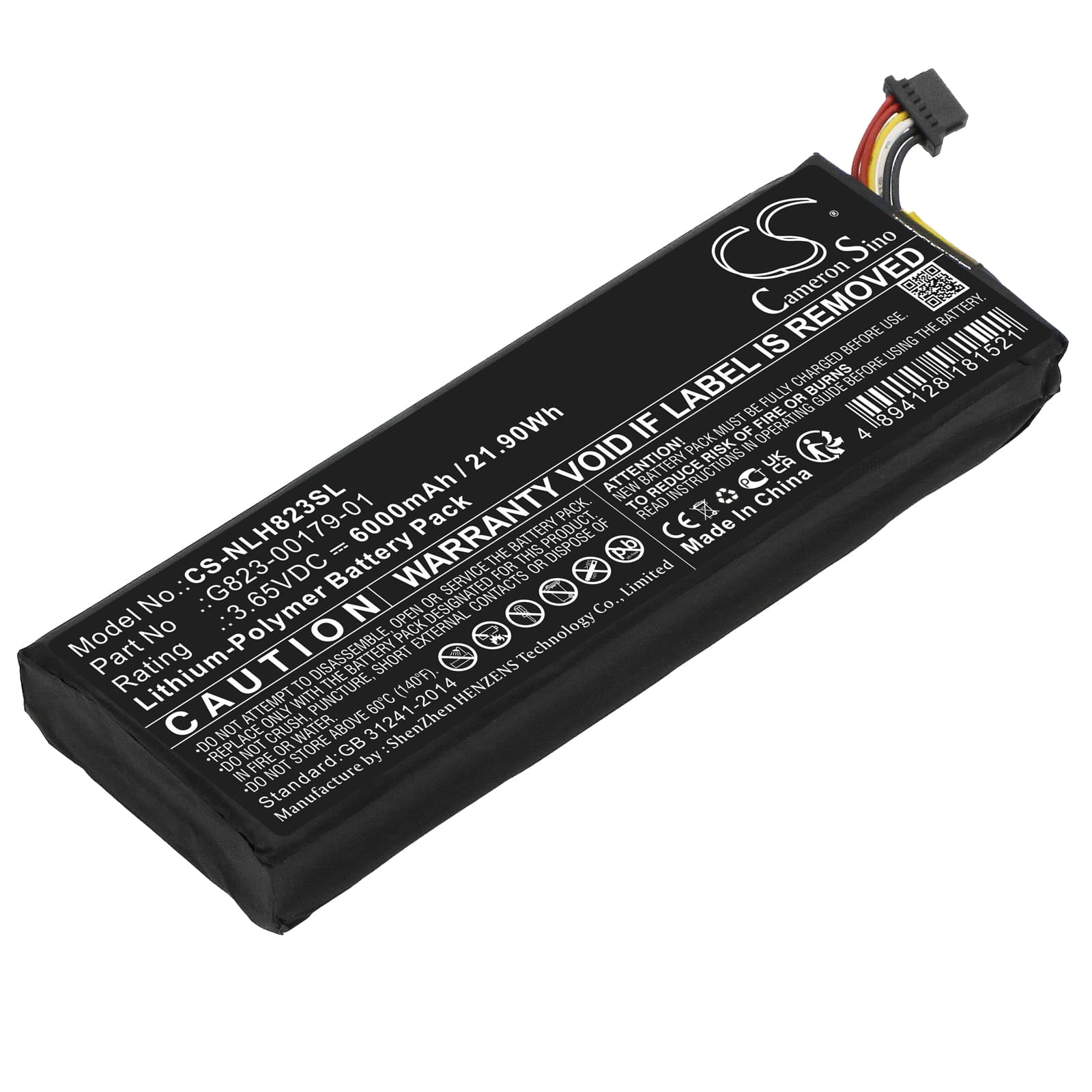 Replacement Battery for Nest Doorbell - CS-NLH823SL-1.jpg