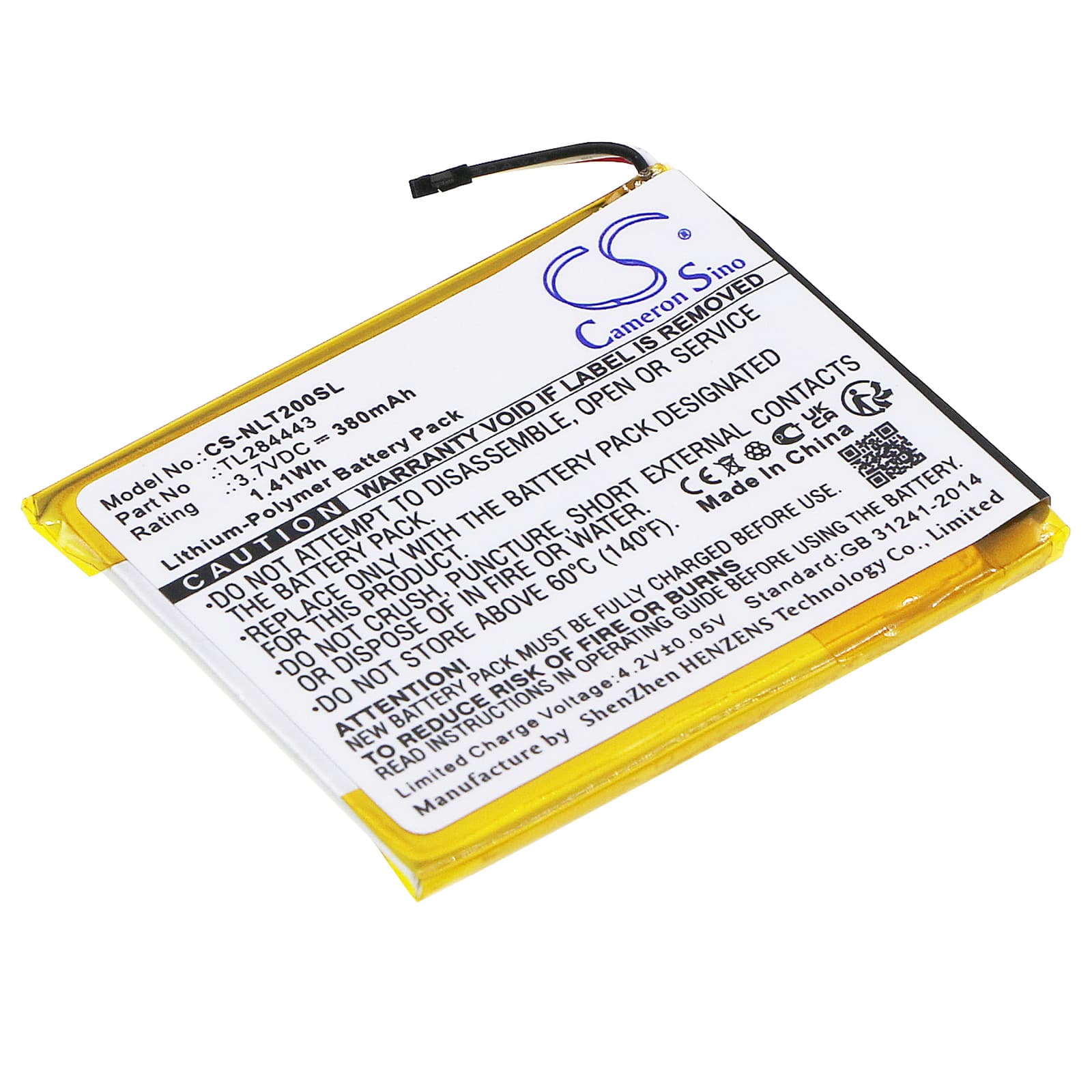 Replacement Battery for Nest A0013 - CS-NLT200SL-1.jpg