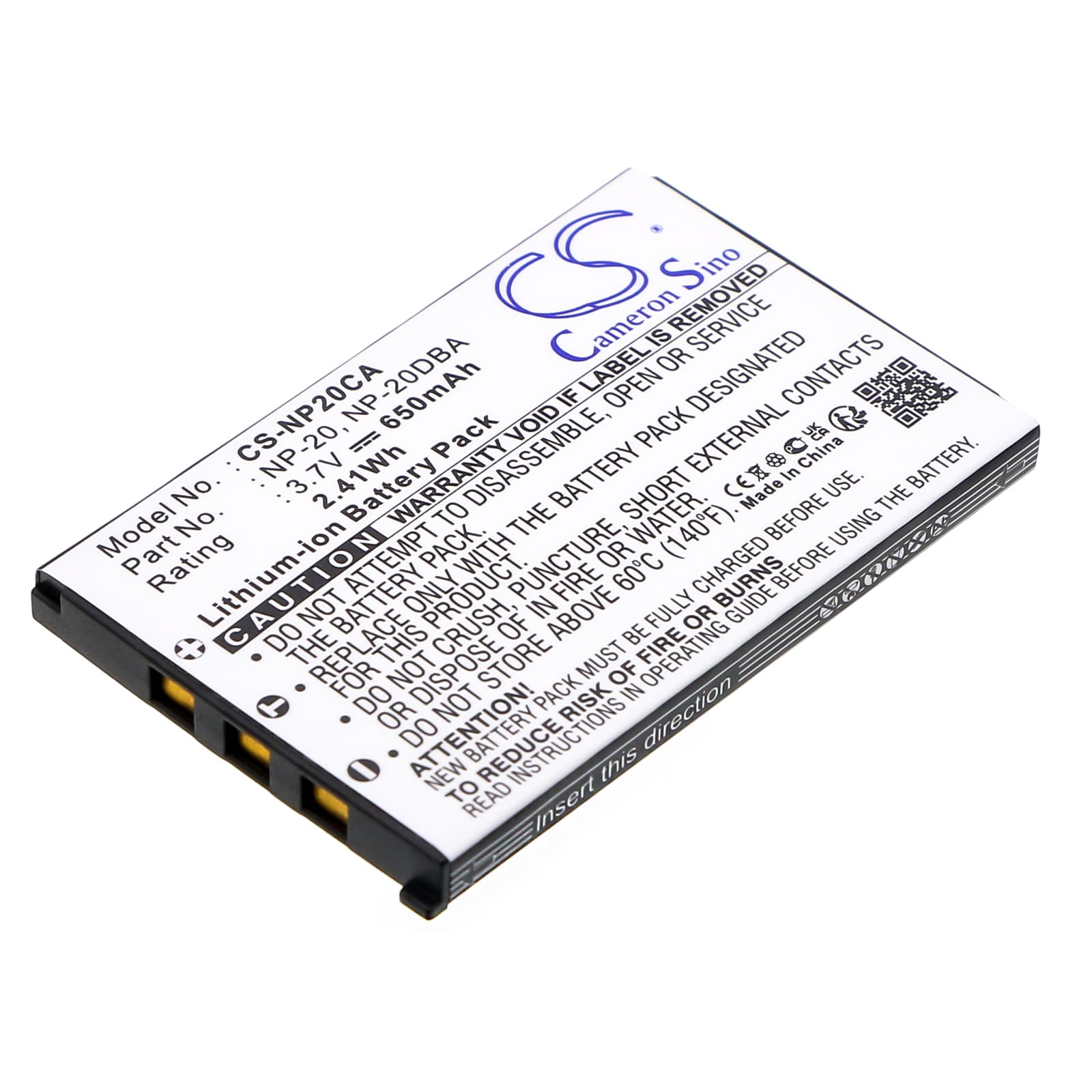 Replacement Battery for Casio Exilim EX-S770SR - CS-NP20CA-1.jpg