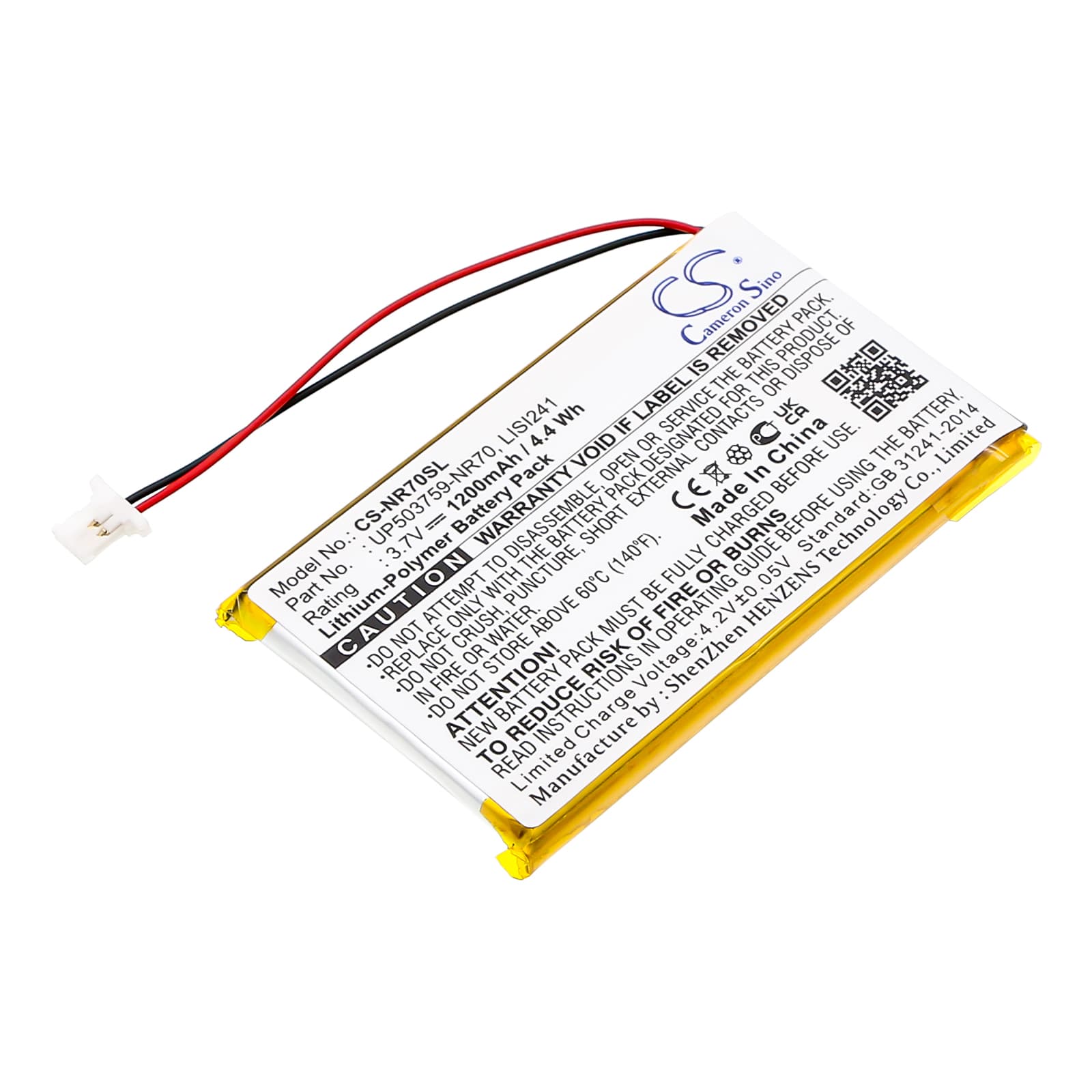 Replacement Battery for Sony Clie PEG-NR60 - CS-NR70SL-1.jpg