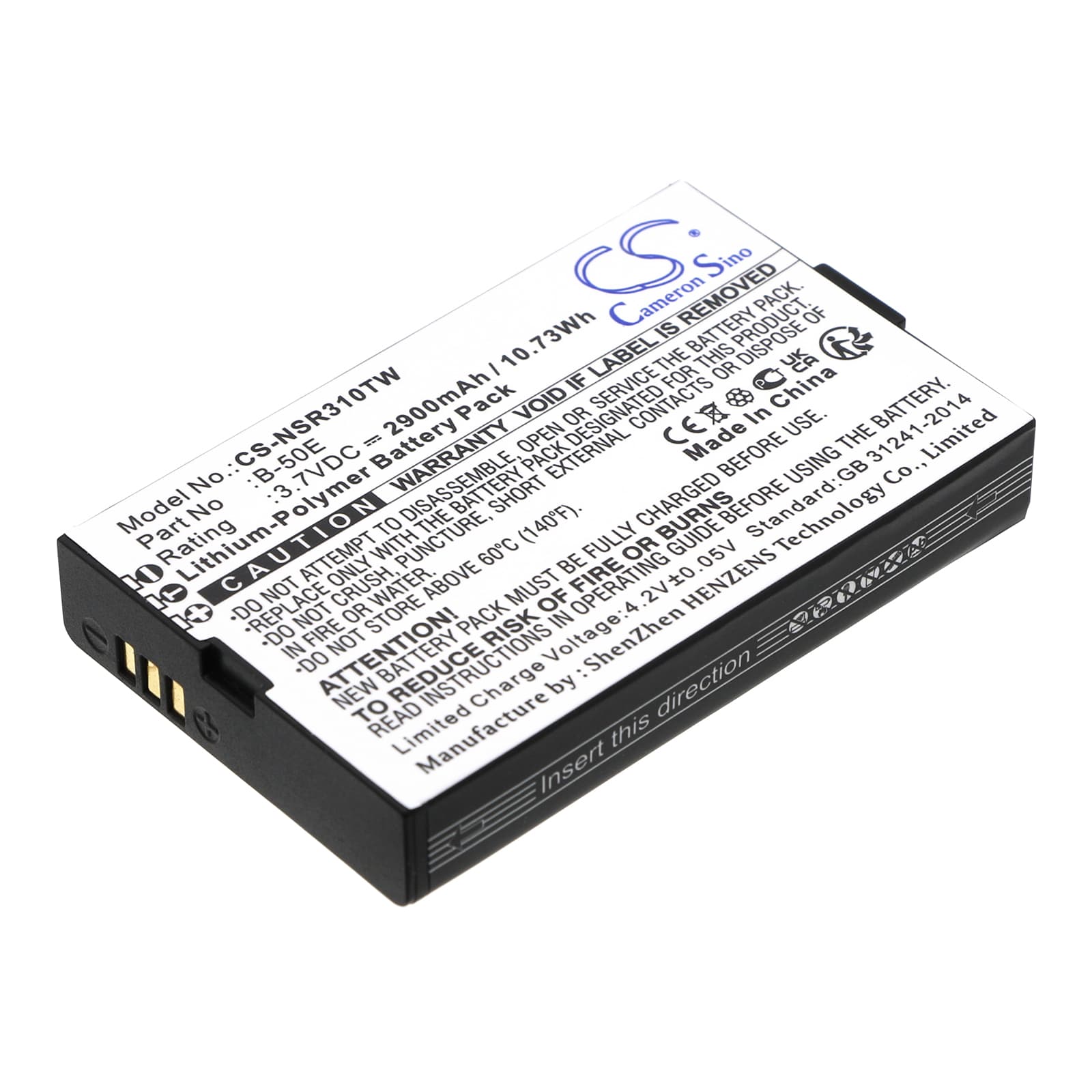 Replacement Battery for Inrico T310 - CS-NSR310TW-1.jpg