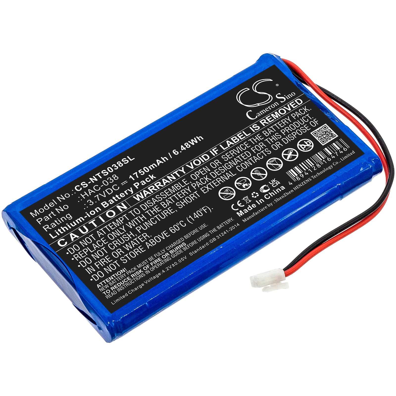 Replacement Battery for Nintendo Mario Kart Live - CS-NTS038SL-1.jpg
