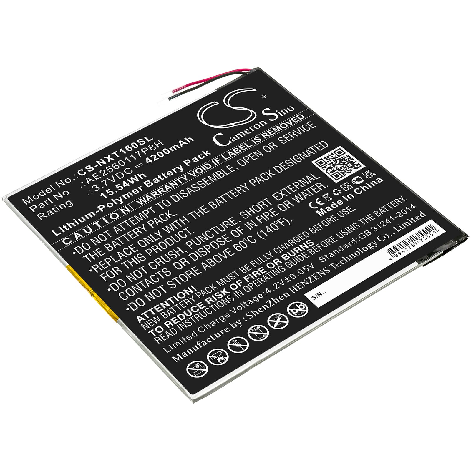 Replacement Battery for Nextbook Ares 10A - CS-NXT160SL-1.jpg
