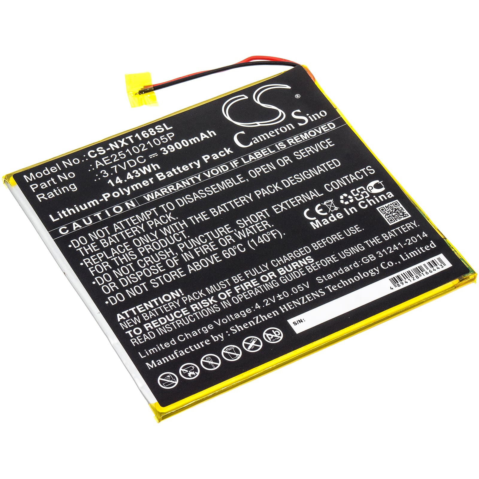 Replacement Battery for Nextbook Ares 8A - CS-NXT168SL-1.jpg